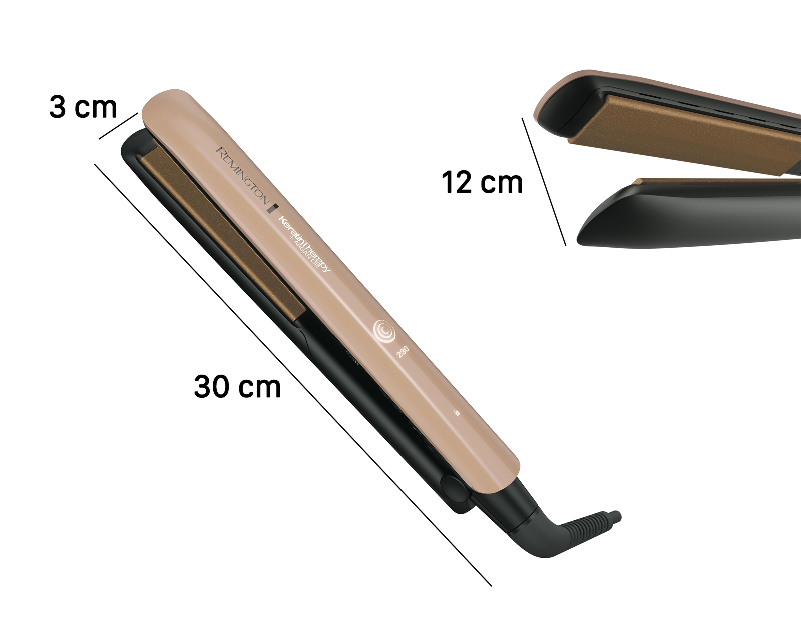 Foto 9 pulgar | Foto 8 | Plancha para Cabello Remington Keratin Therapy Cerámica con Keratina y Aceite de Argán