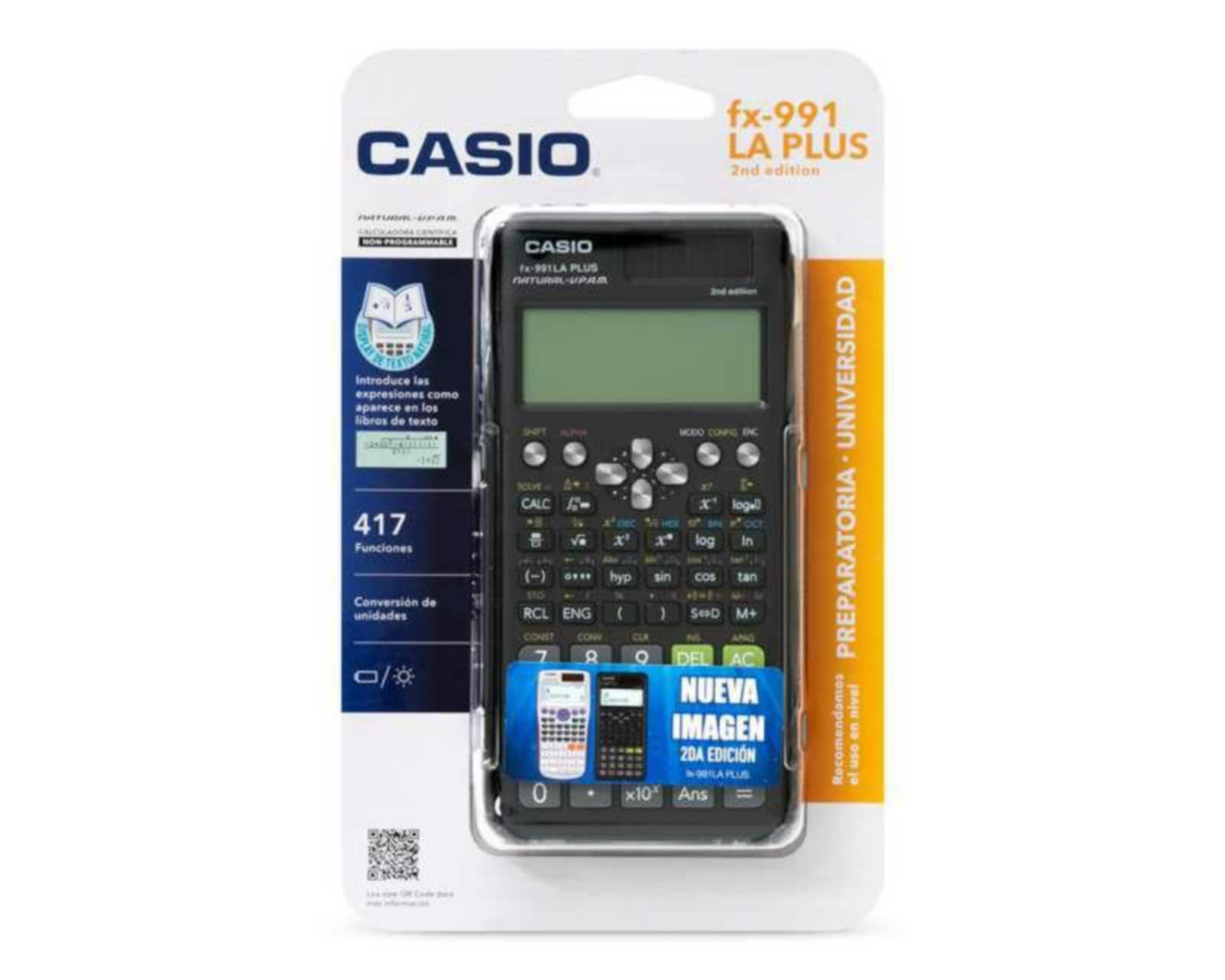 Foto 5 pulgar | Foto 4 | Calculadora Científica Casio FX-991LAPLUS2 Negra