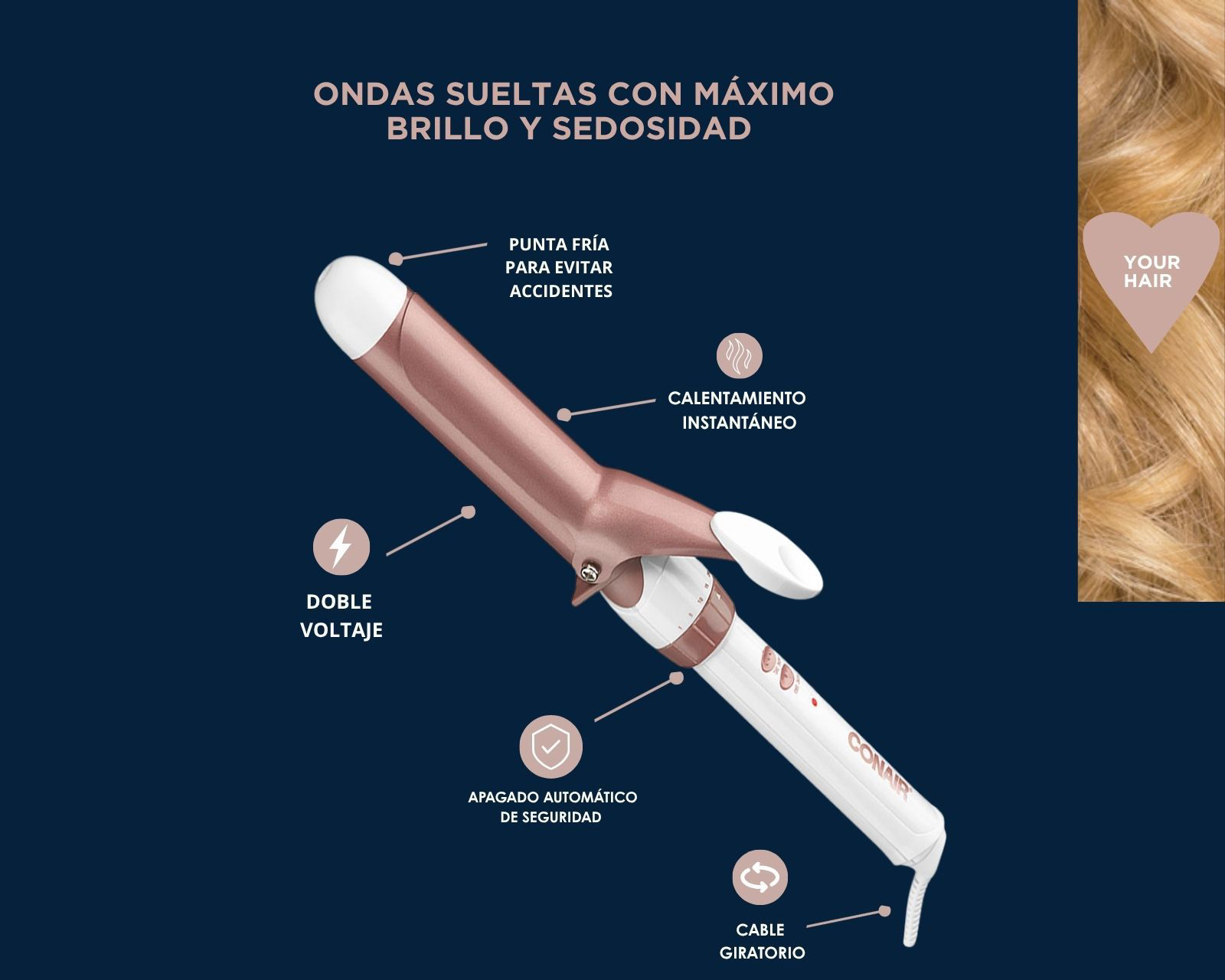 Foto 5 | Foto 5 | Tenaza Rizadora Conair CD702GNES