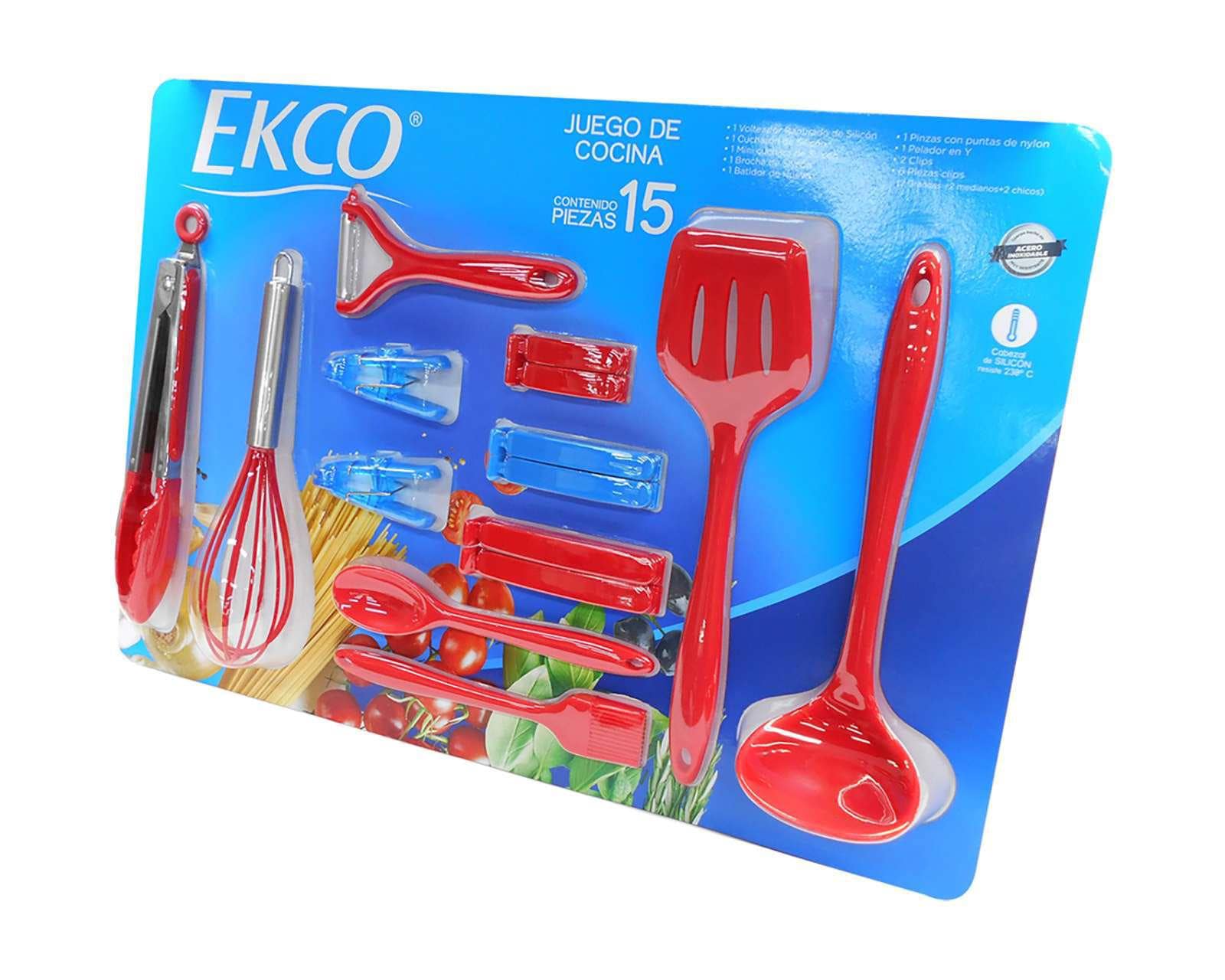 Foto 2 pulgar | Foto 1 | Juego de Utensilios de Cocina Ekco 15 Piezas