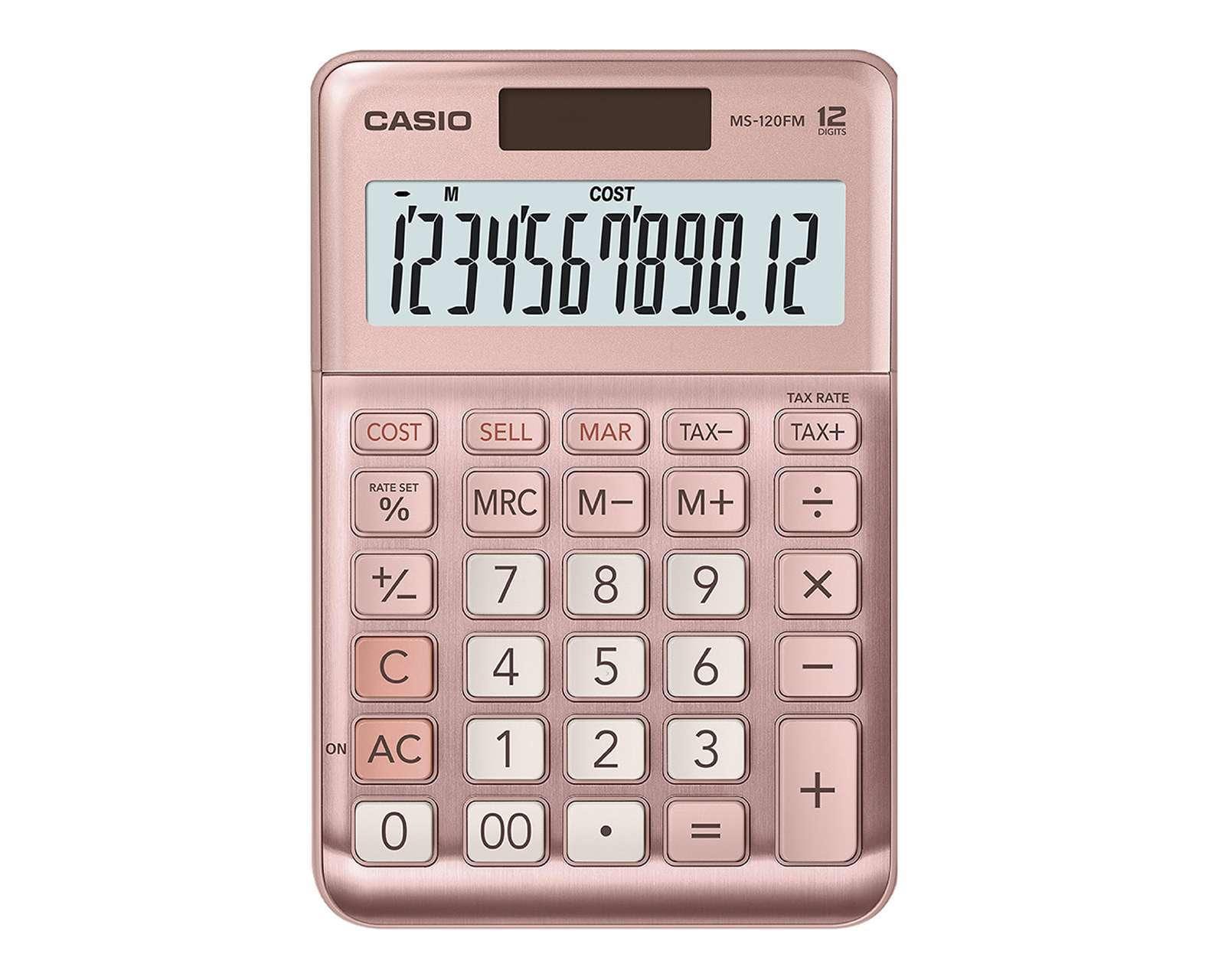 Foto 1 | Foto 1 | Calculadora Casio MS-120FM-PK Rosa