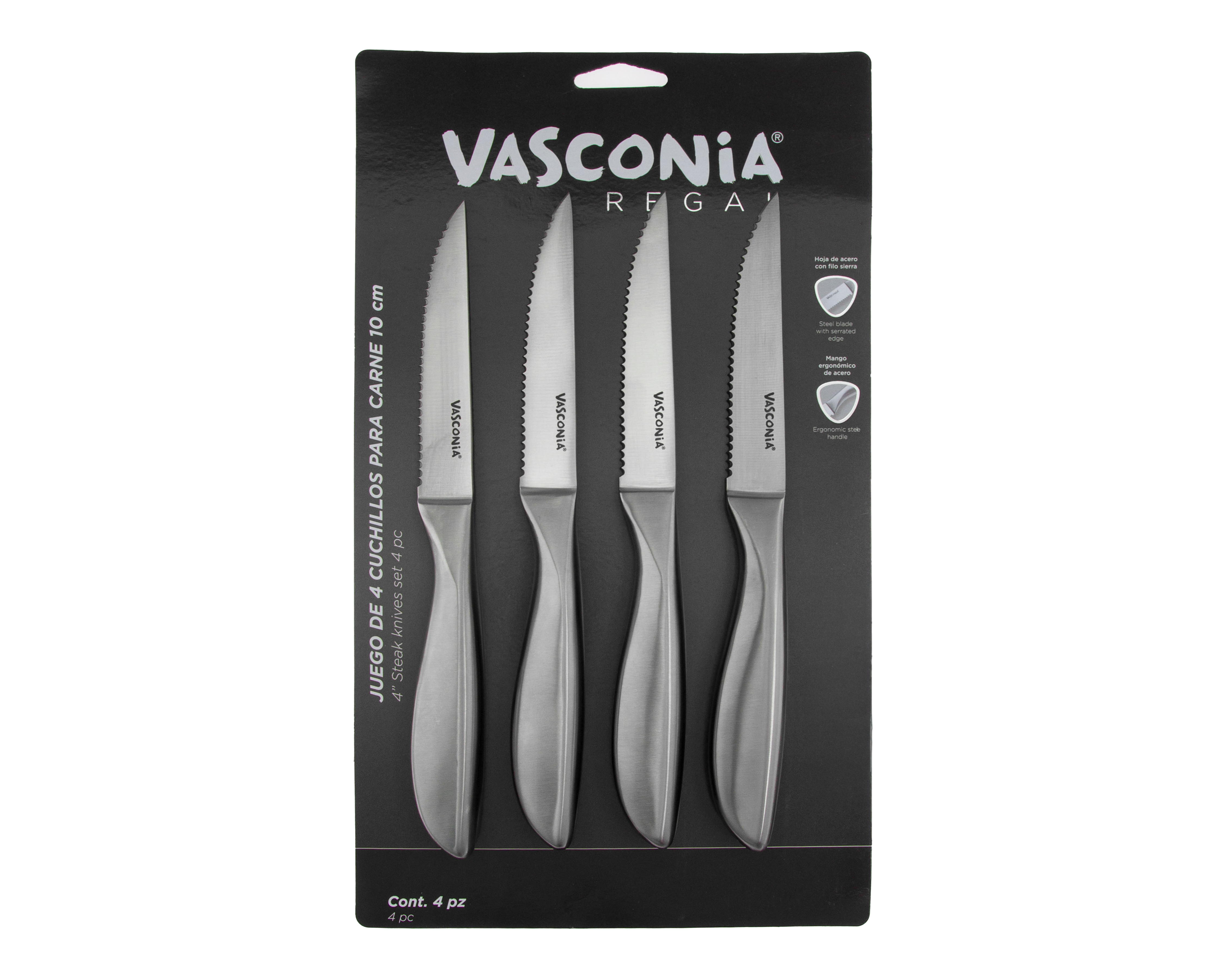 Foto 4 | Foto 4 | Juego de Cuchillos Vasconia (4 Piezas)