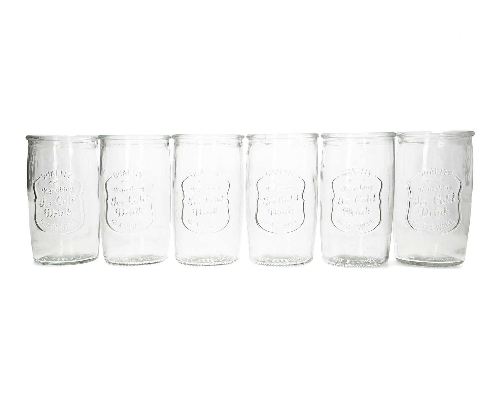 Foto 2 | Foto 2 | Vasos de Vidrio Glaze (6 Piezas)
