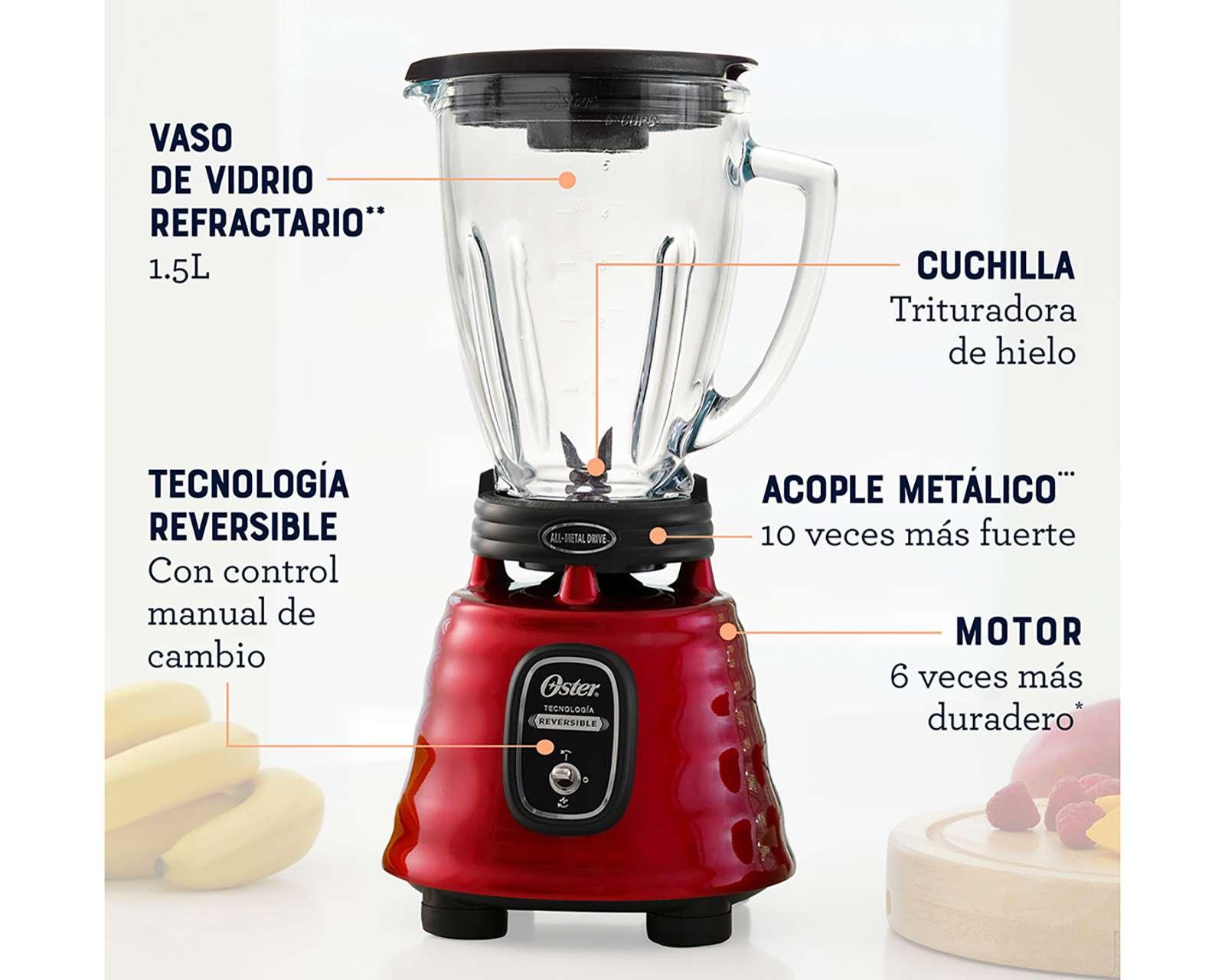 Foto 3 | Foto 11 | Licuadora Oster Reversible 1 Velocidad Vaso de Vidrio