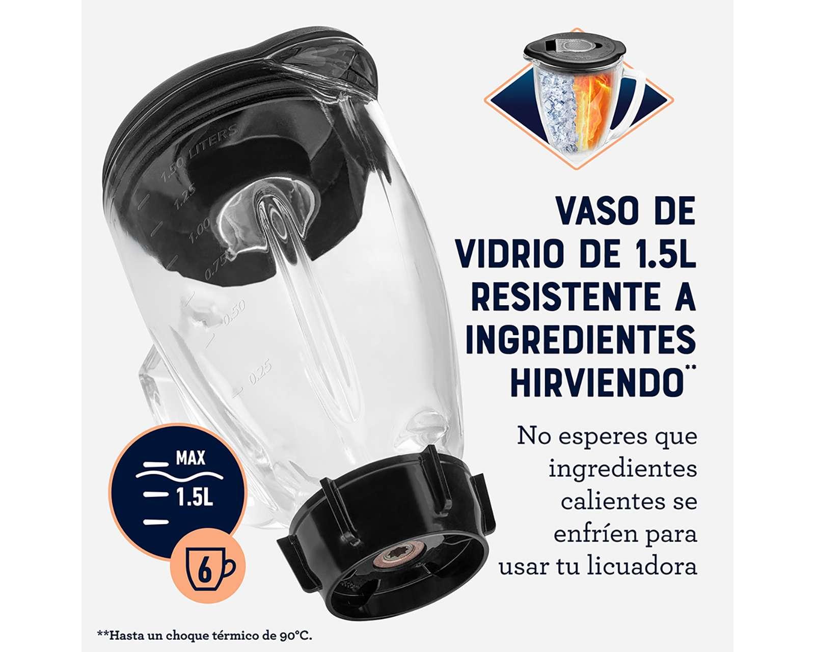Foto 8 | Foto 6 | Licuadora Oster Reversible 1 Velocidad Vaso de Vidrio
