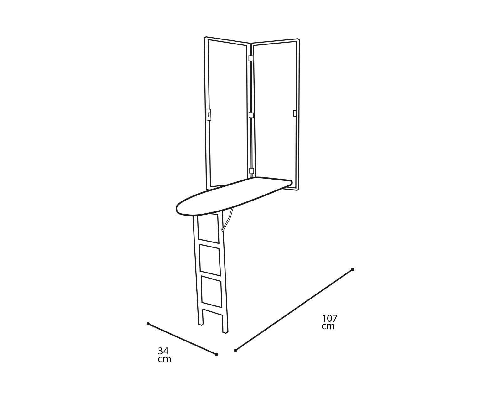 Foto 10 pulgar | Foto 9 | Mueble de Planchado Alt'Ba Slim Deco Plegable