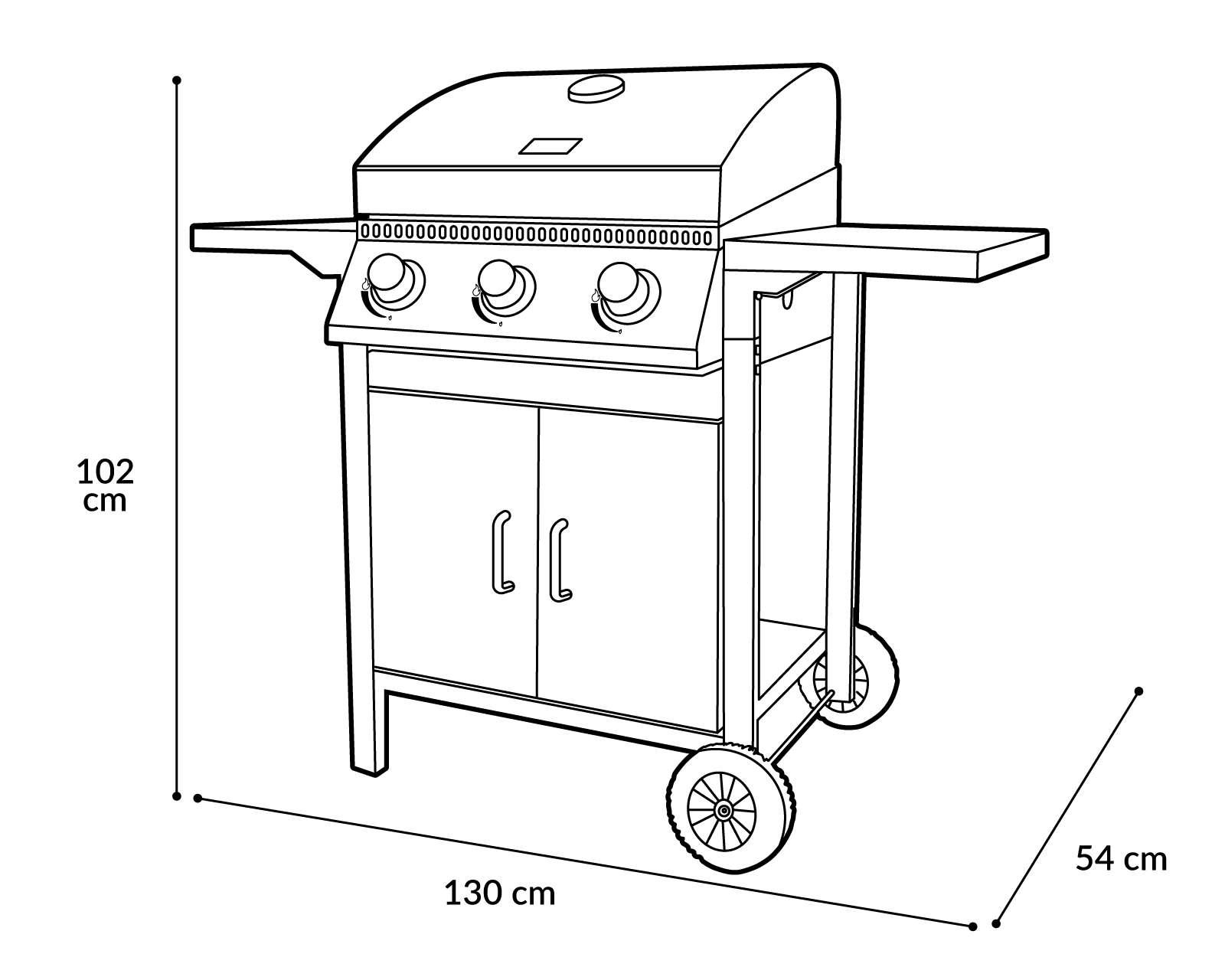 Foto 9 pulgar | Foto 8 | Asador de Gas Congo Grill 29401 28"