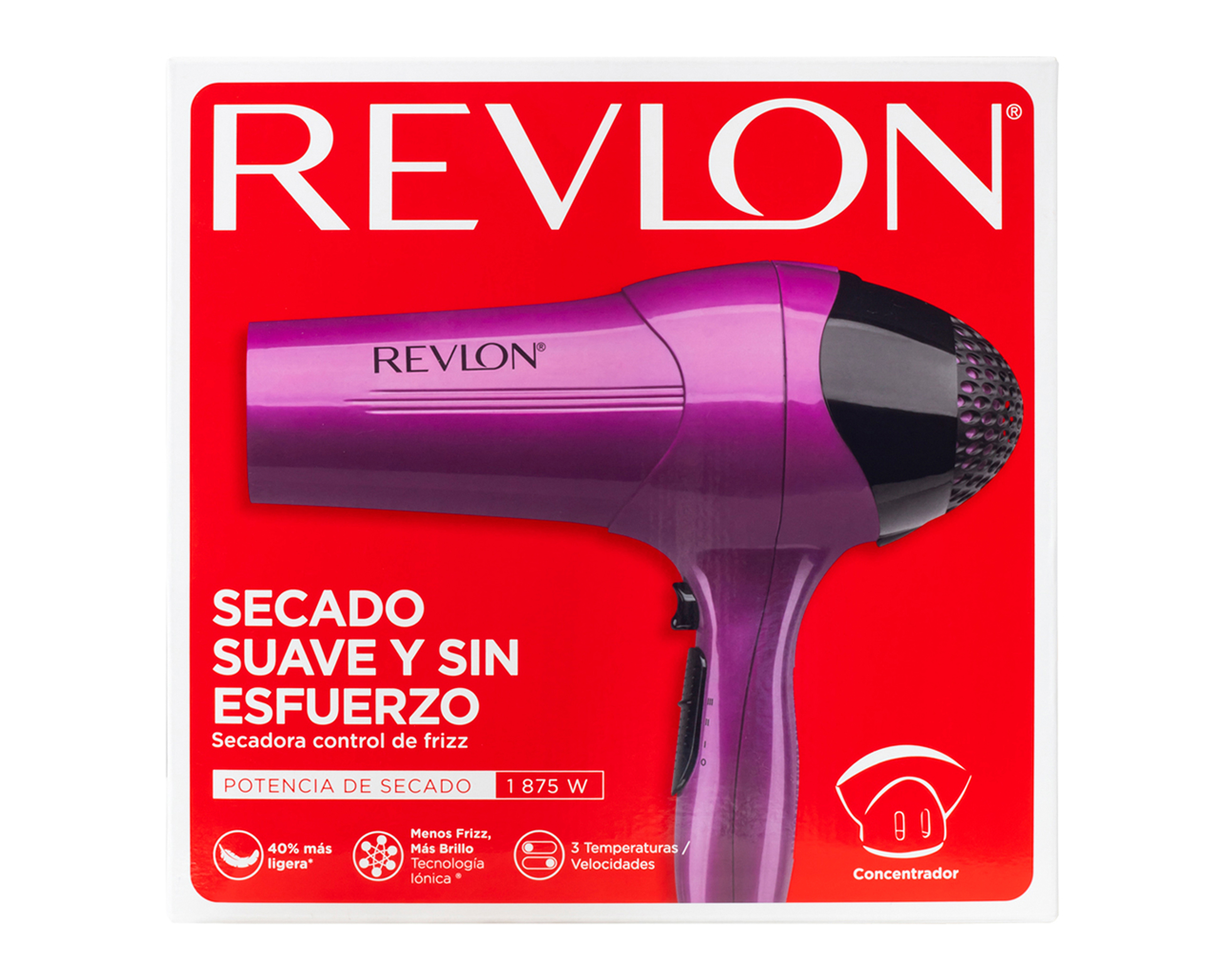 Foto 7 pulgar | Foto 6 | Secadora Revlon Essentials Control de Frizz 1875W Tecnología Ionica