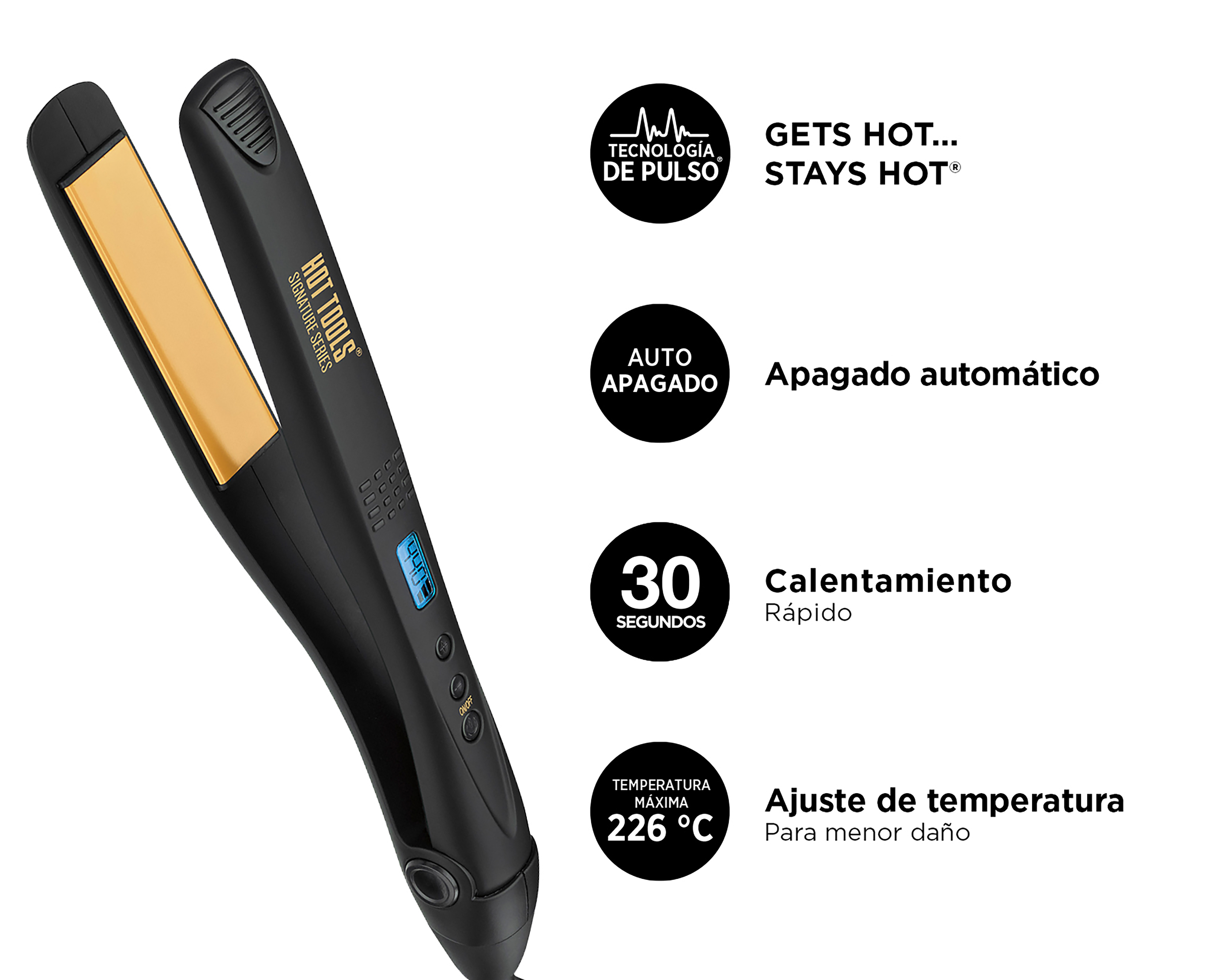 Foto 6 pulgar | Foto 5 | Plancha para Cabello Hot Tools HTST2575LA1 Pulse Technology