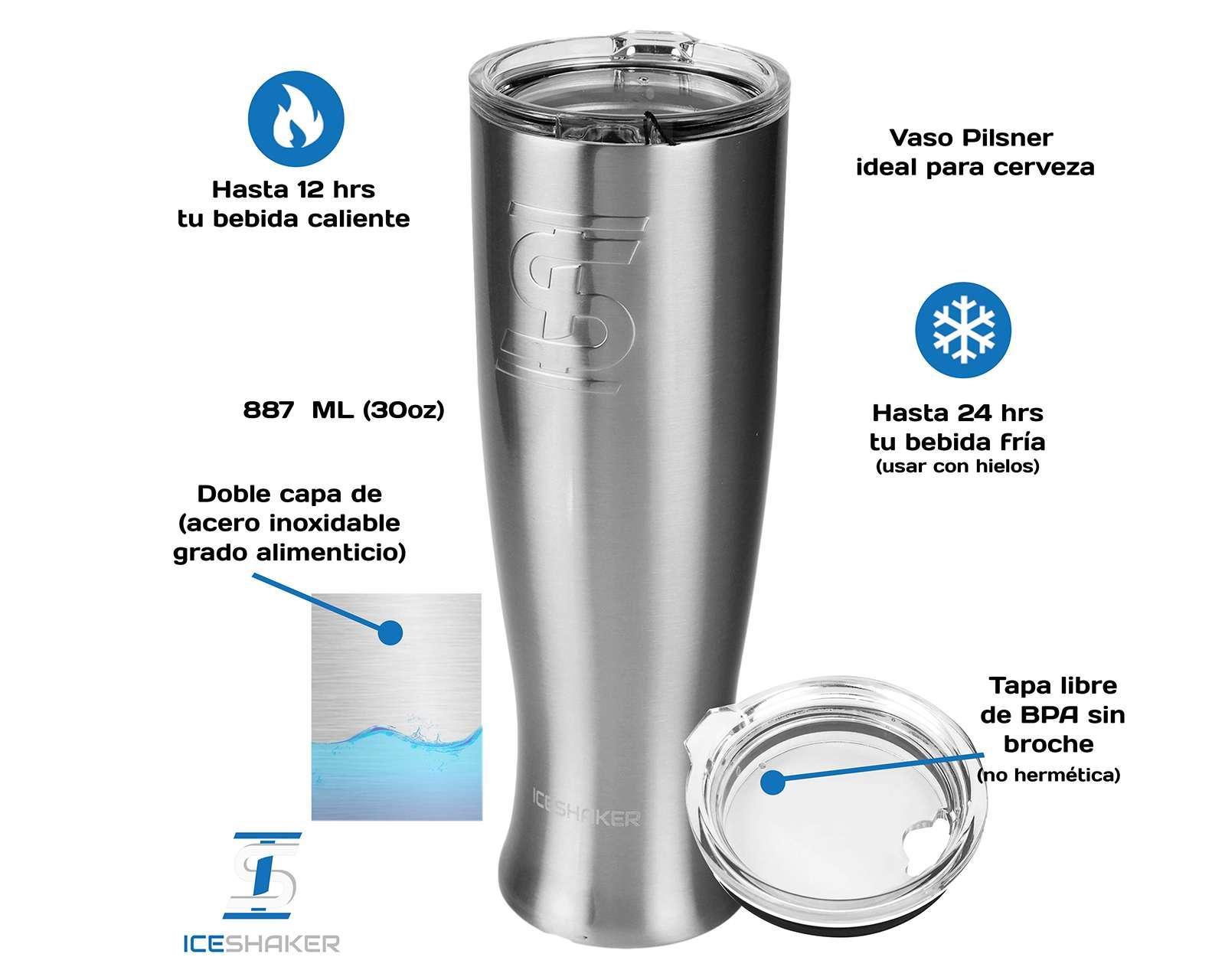 Foto 6 pulgar | Foto 5 | Termo Ice Shaker Pilsner Acero 887 ml