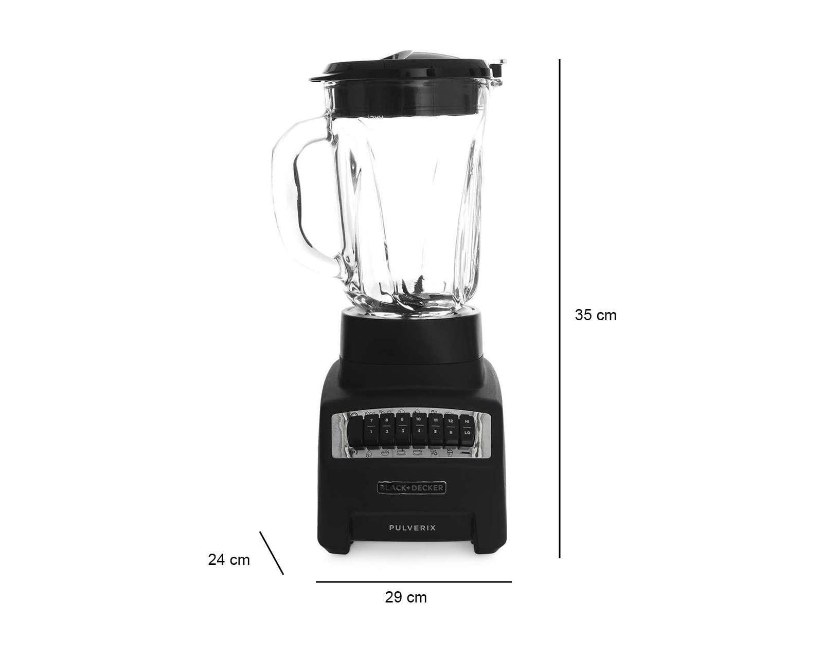 Foto 8 | Foto 8 | Licuadora Black+Decker Pulverix 12 Velocidades Vaso de Vidrio