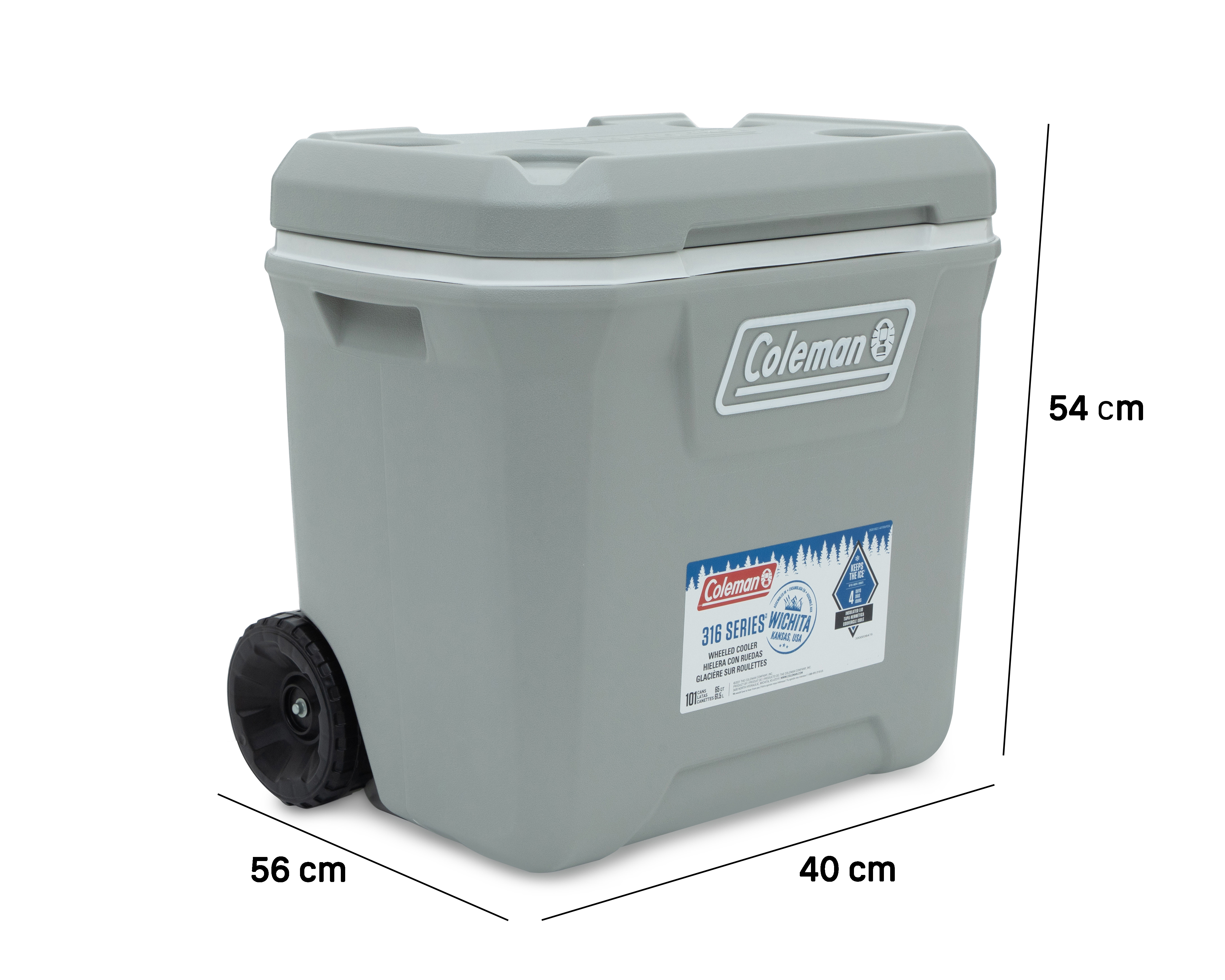 Foto 7 | Foto 7 | Hielera Coleman con Ruedas 101 Latas