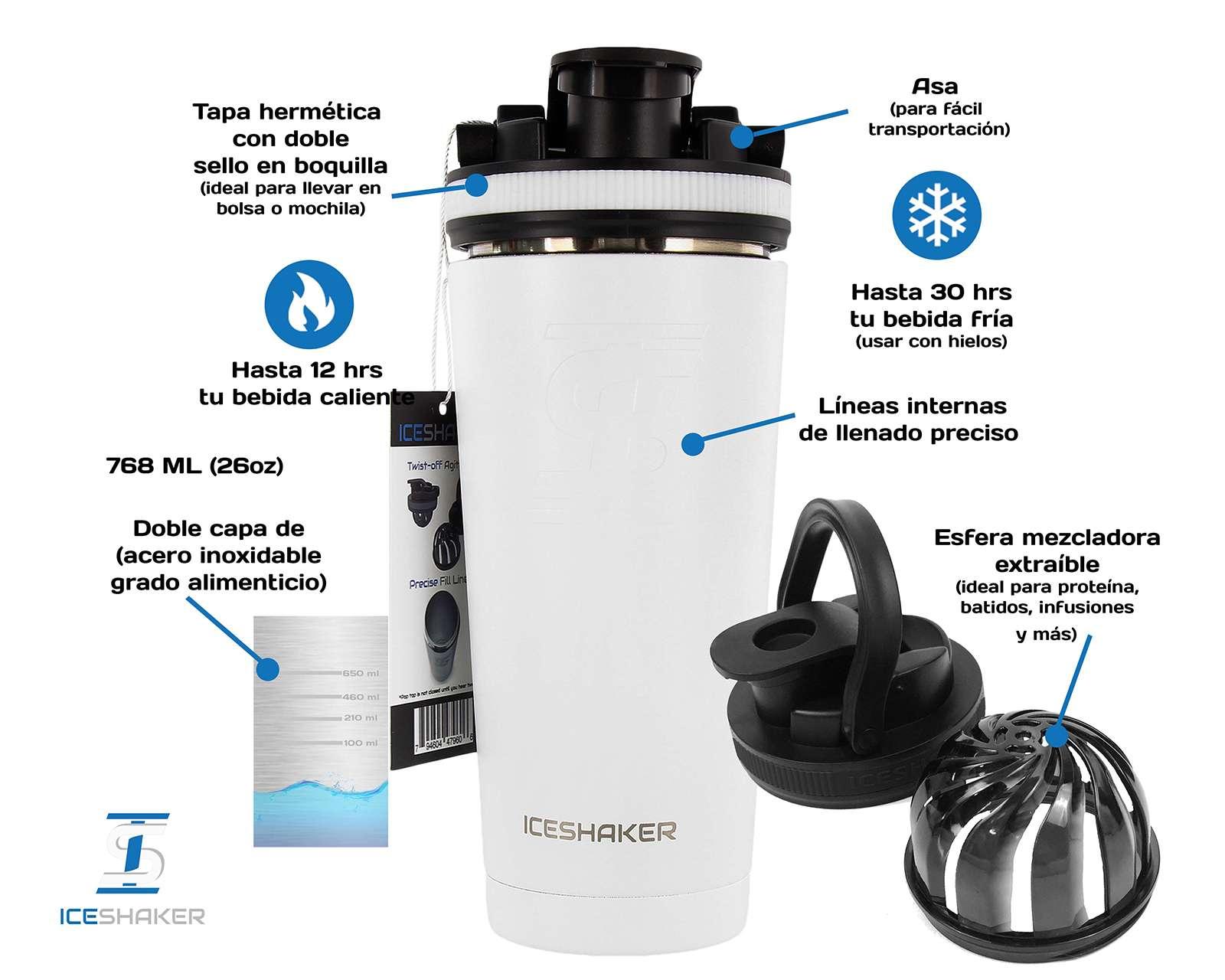 Foto 5 | Foto 5 | Termo Ice Shaker Blanco 768 ml