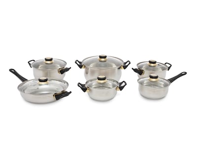 Foto 1 | Foto 1 | Batería de Cocina Alpine Cuisine 12 Piezas de Acero Inoxidable