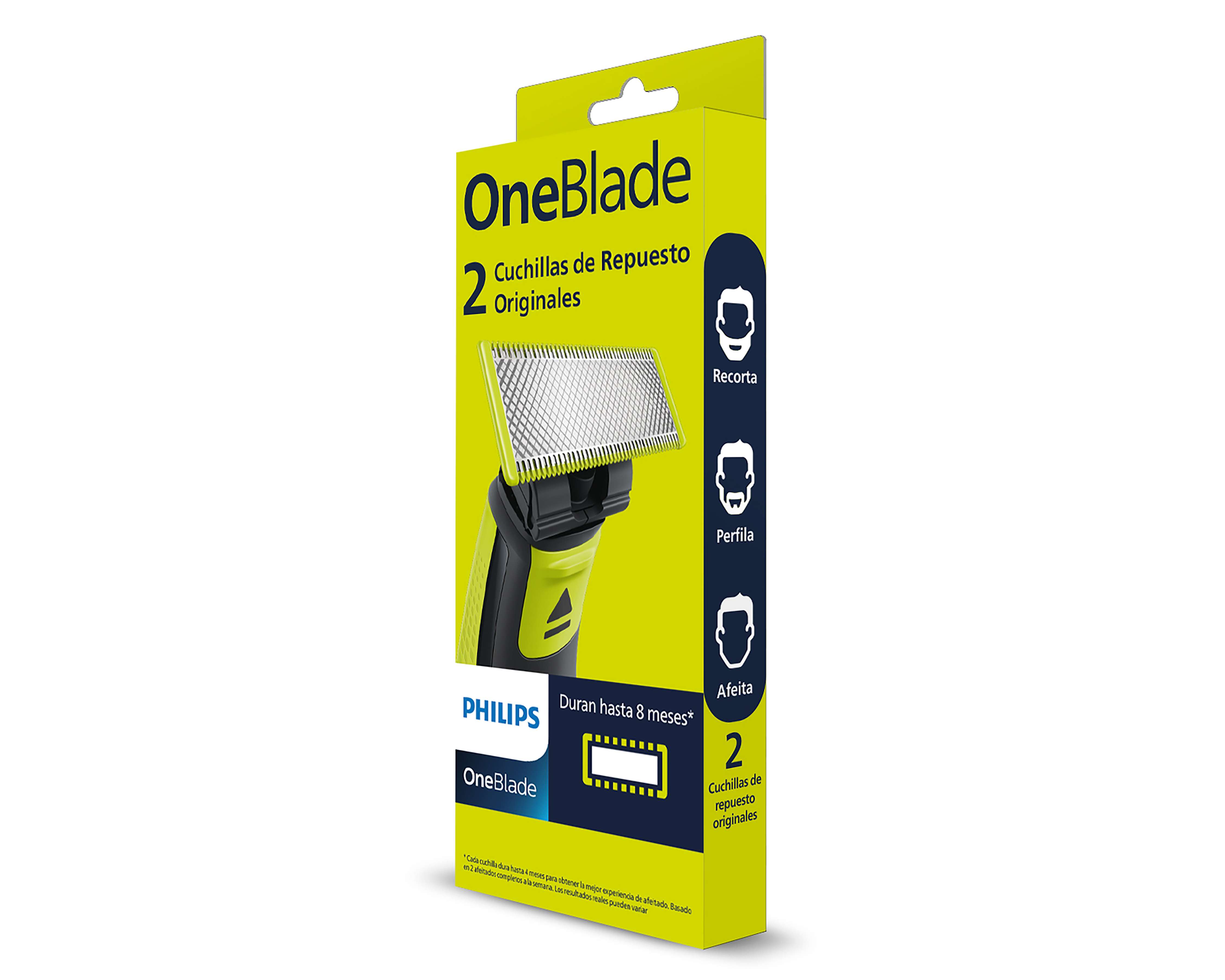 Foto 7 pulgar | Foto 6 | Repuesto de Cuchillas Philips One Blade 2 Piezas