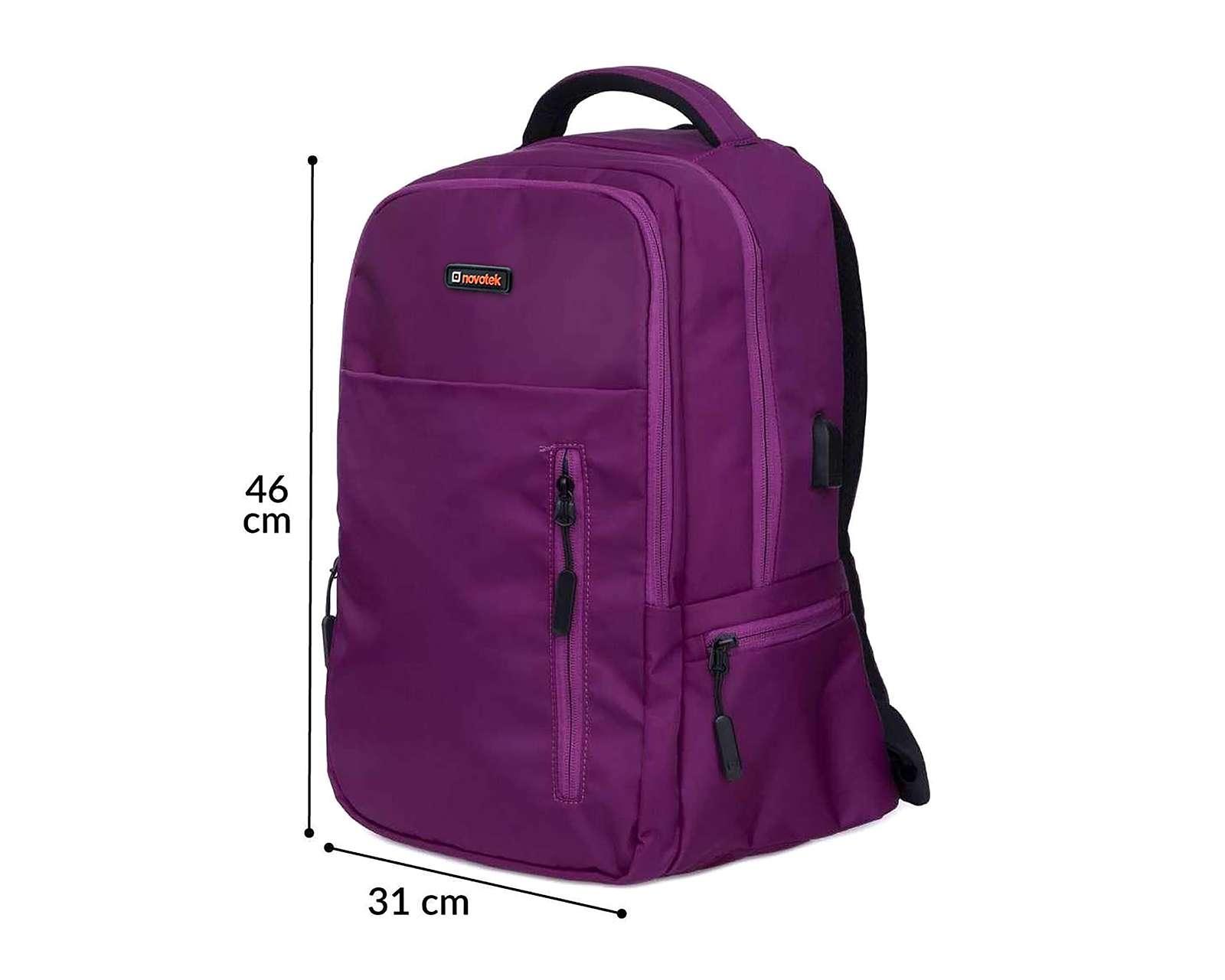 Foto 7 pulgar | Foto 6 | Mochila para Laptop Novotek Kappa Morado