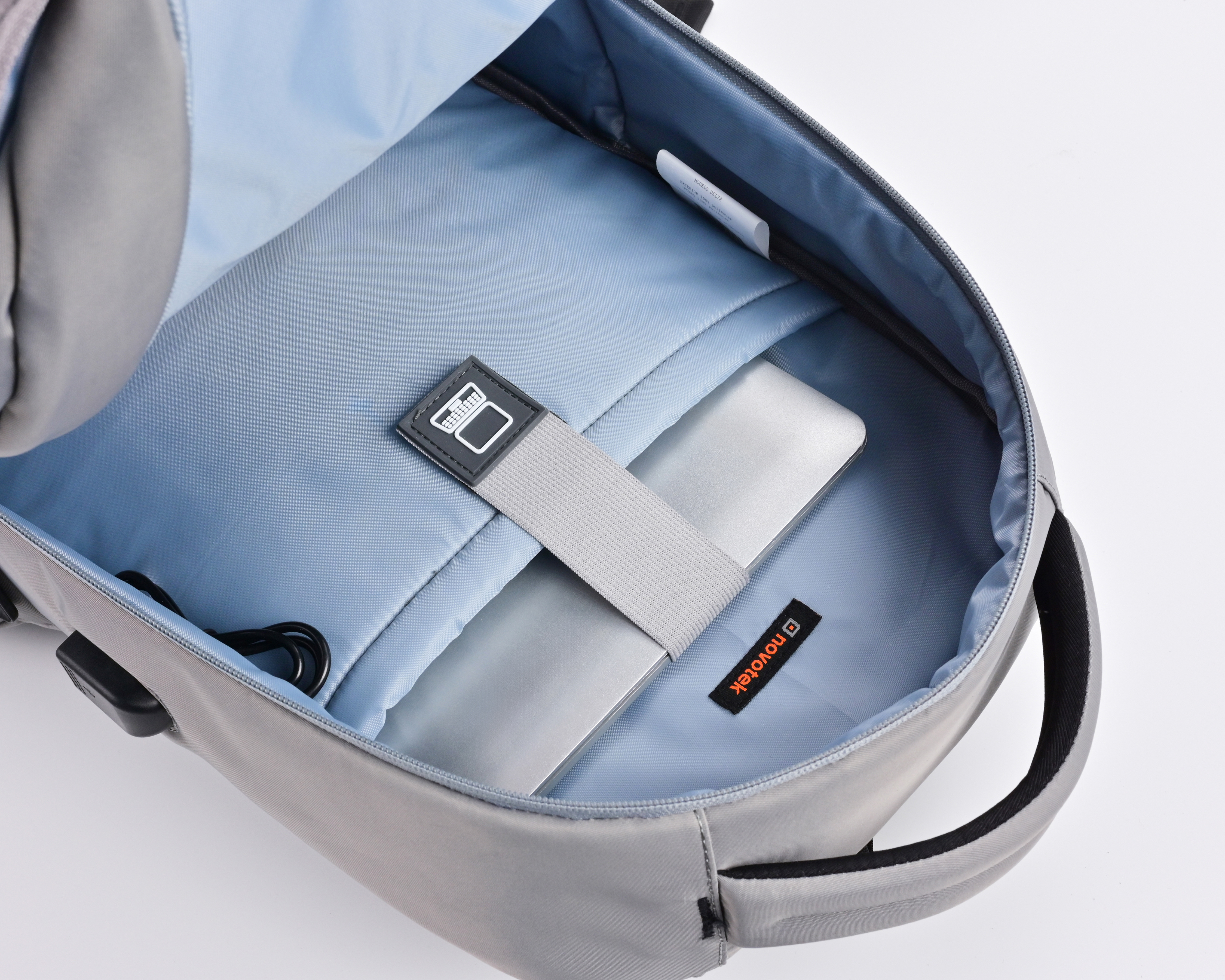 Foto 8 pulgar | Foto 7 | Mochila para Laptop Novotek Delta 15.6 Pulgadas Gris