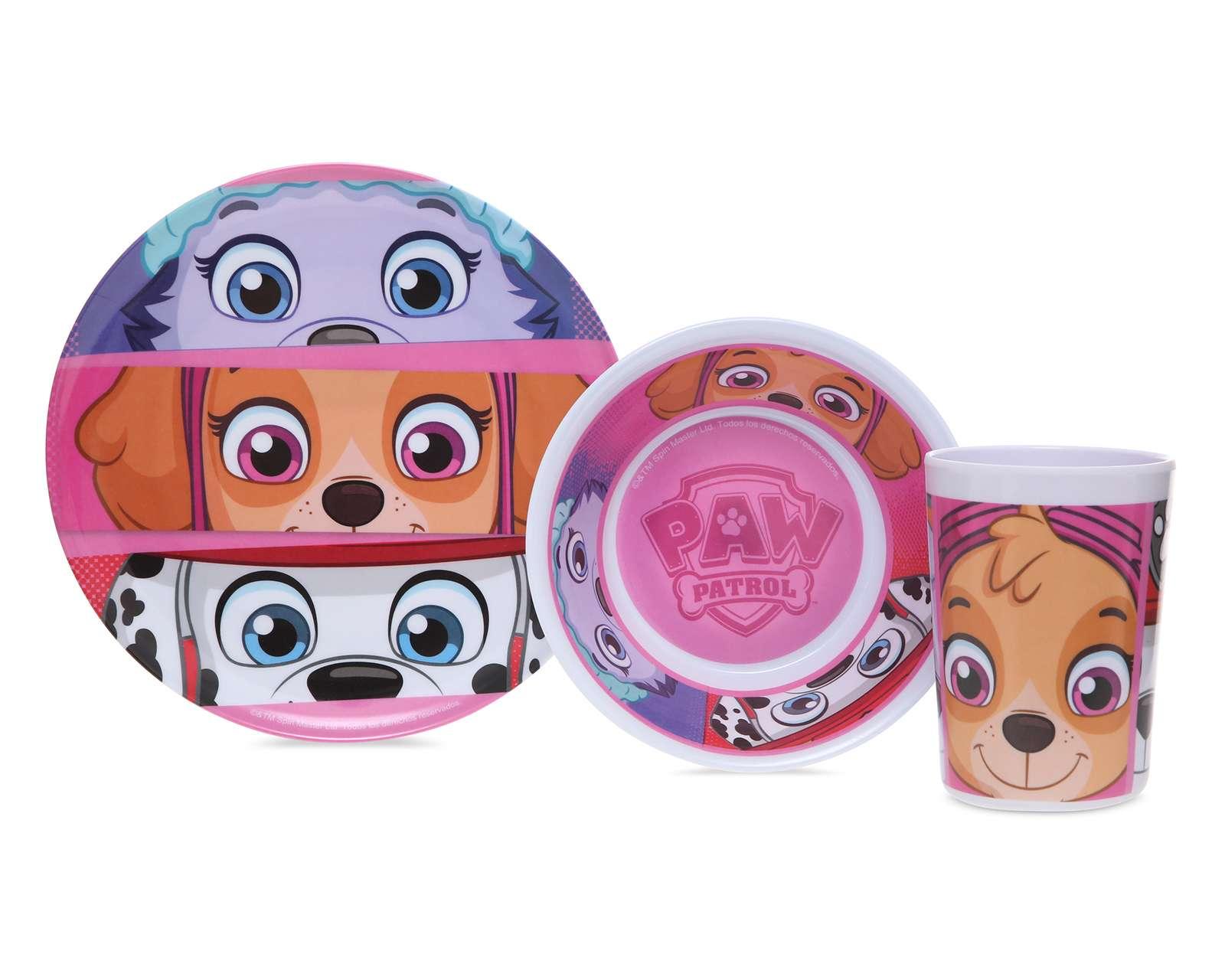 Foto 2 pulgar | Foto 1 | Vajilla Infantil de Melamina Nickelodeon 3 Piezas