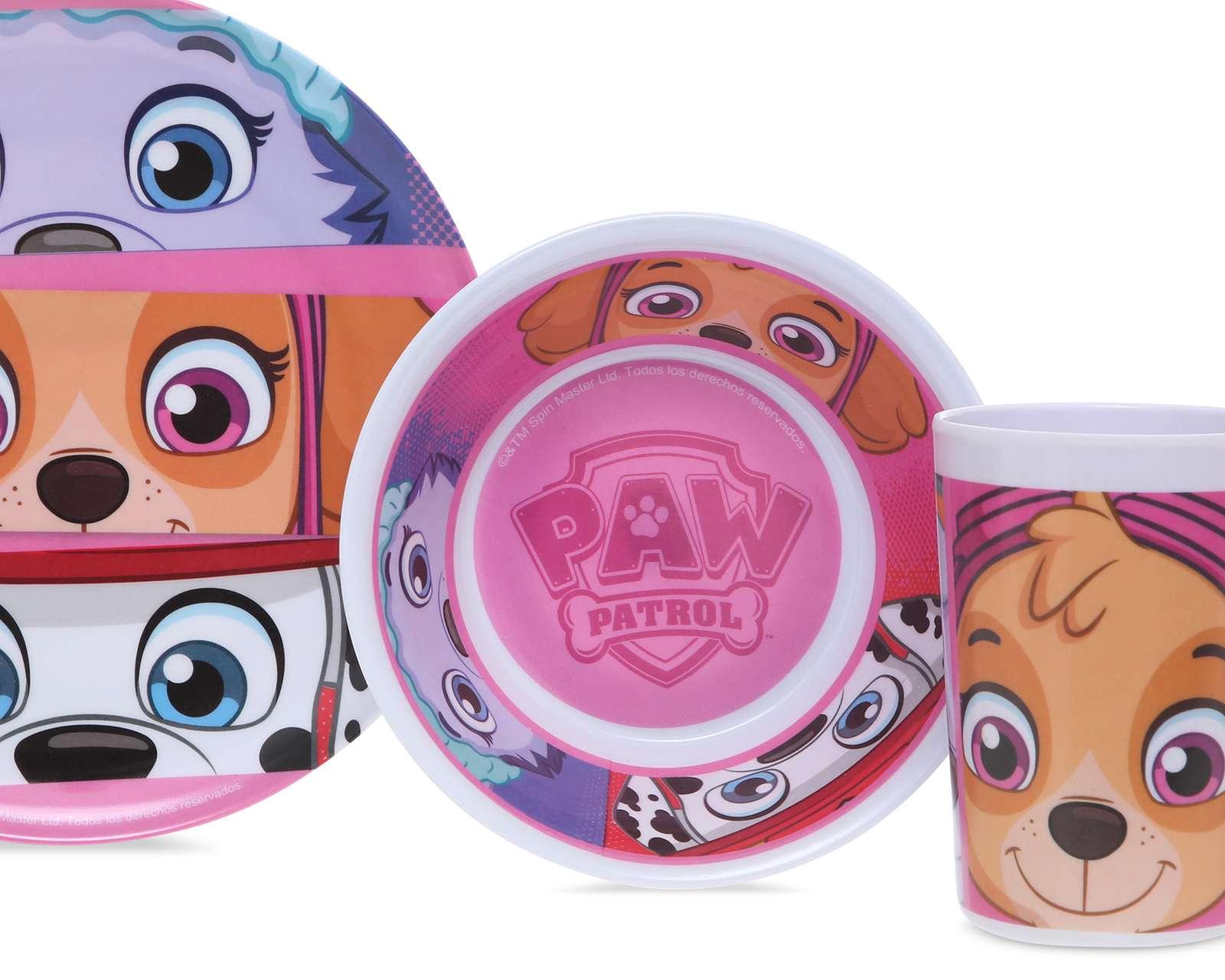 Foto 5 | Foto 5 | Vajilla Infantil de Melamina Nickelodeon 3 Piezas