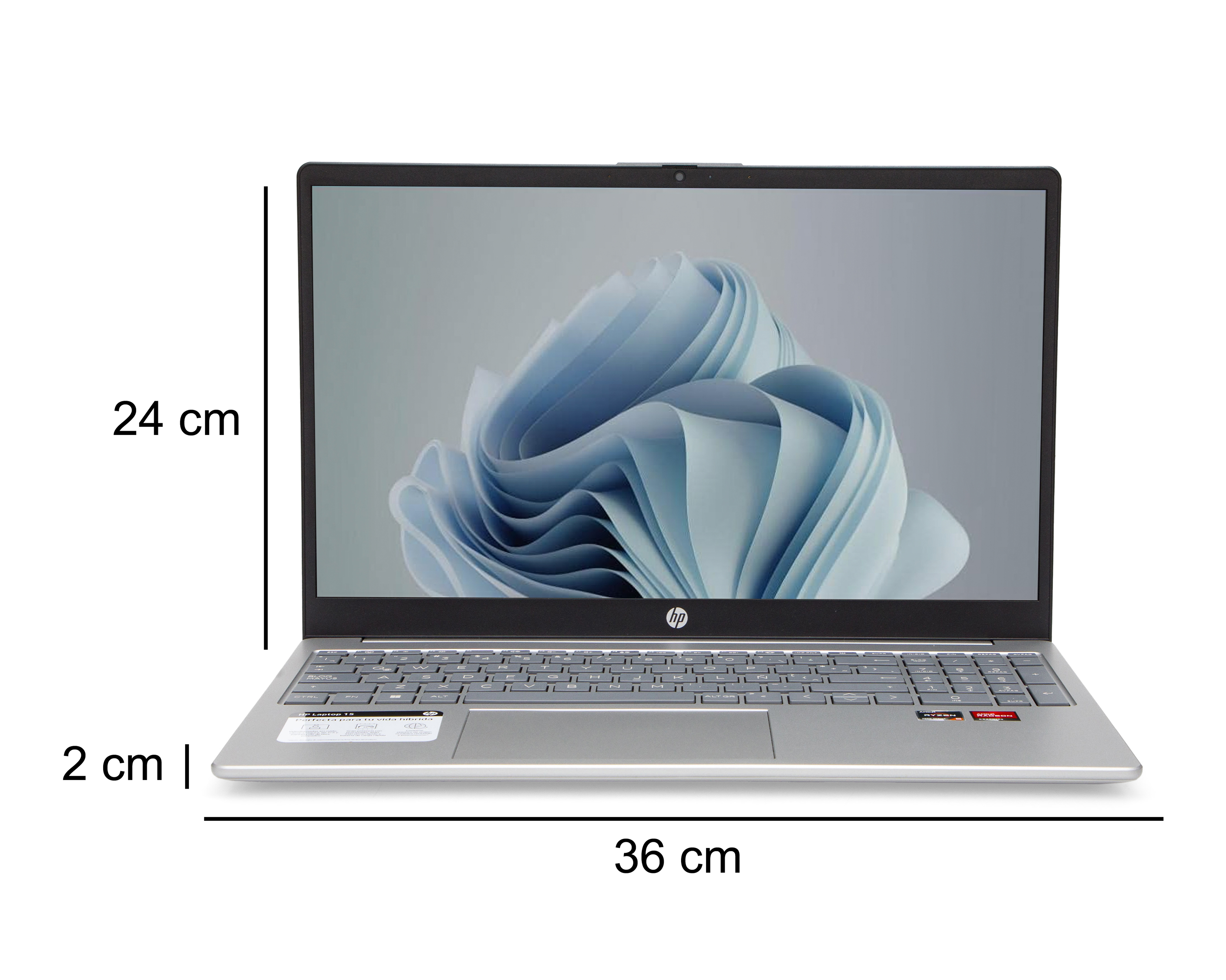 Foto 7 | Foto 7 | Laptop HP 15-FC0079LA 15.6 Pulgadas Windows 11 Home AMD Ryzen 5 8 GB RAM 512 GB SSD Plateada