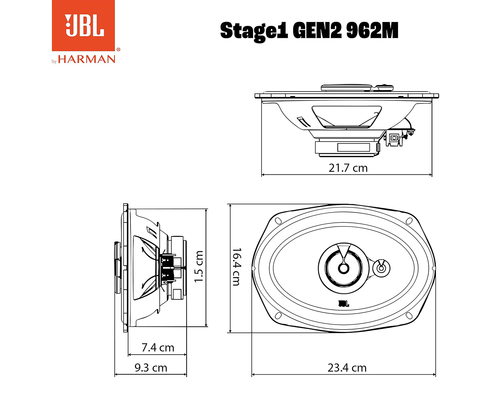 Foto 7 | Foto 7 | Bocina para Auto JBL 6x9 Pulgadas 560 W con Parrilla