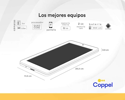 Foto 7 | Foto 7 | Tablet Techpad 832 8" 32 GB 2 GB Negra