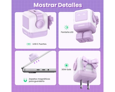 Foto 4 | Foto 4 | Adaptador de Pared Ugreen Tipo C 30 W