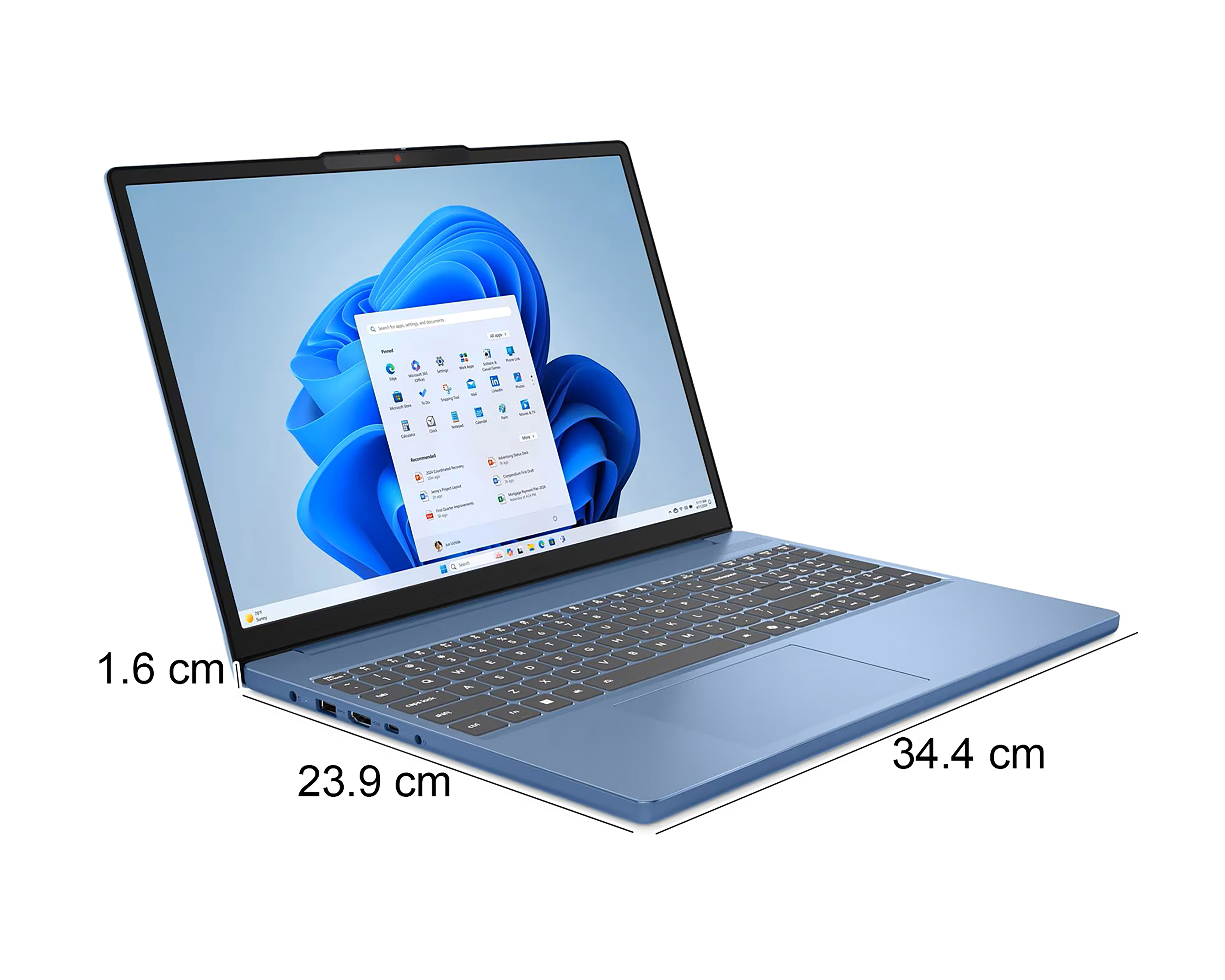 Foto 11 pulgar | Foto 10 | Laptop Lenovo IdeaPad Slim 3 15.3 Pulgadas Windows 11 Intel Core i5 8 GB RAM 512 GB SSD Azul