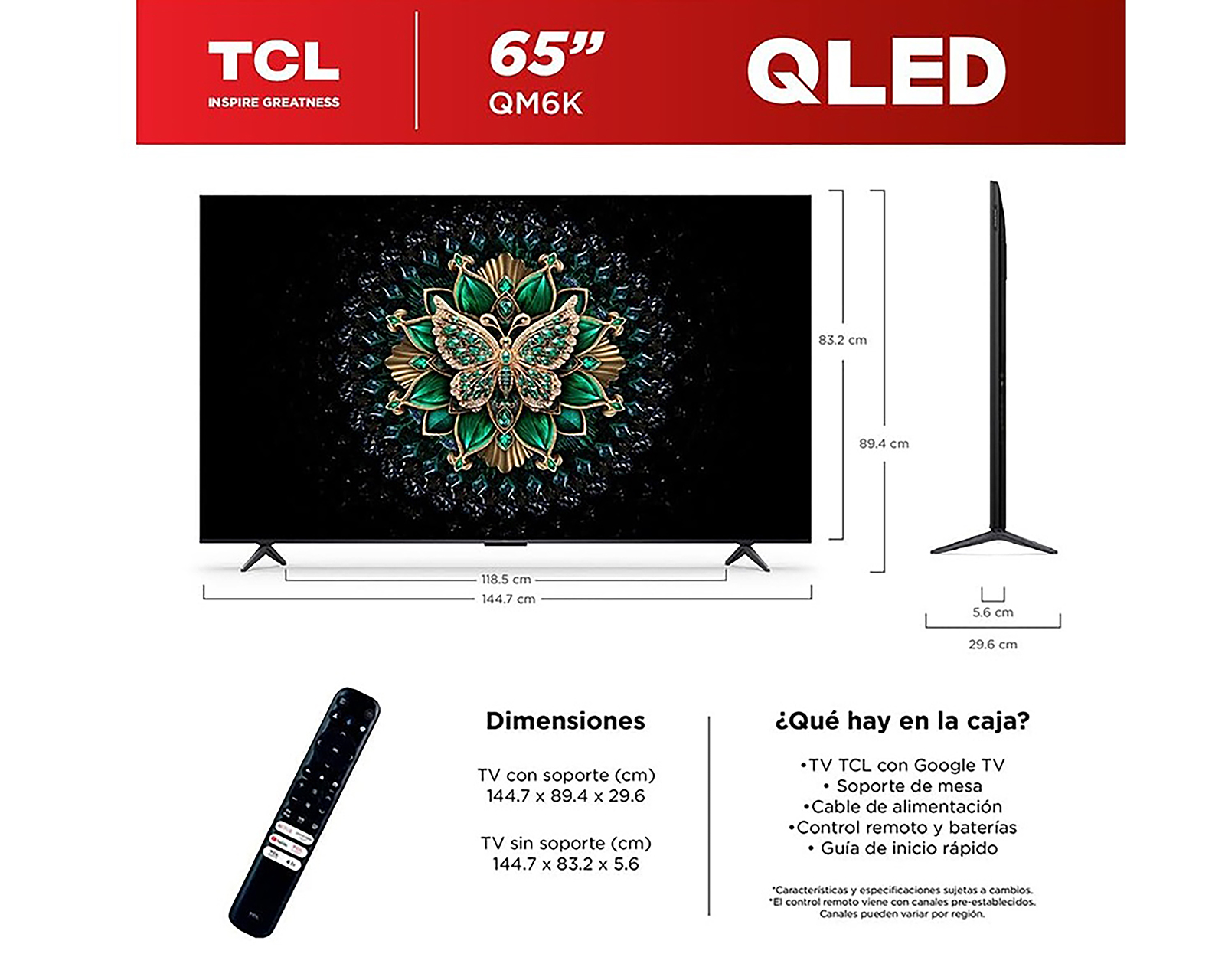 Foto 7 pulgar | Foto 6 | Pantalla Smart TV TCL Mini LED 65 Pulgadas UHD 4K 65QM6K