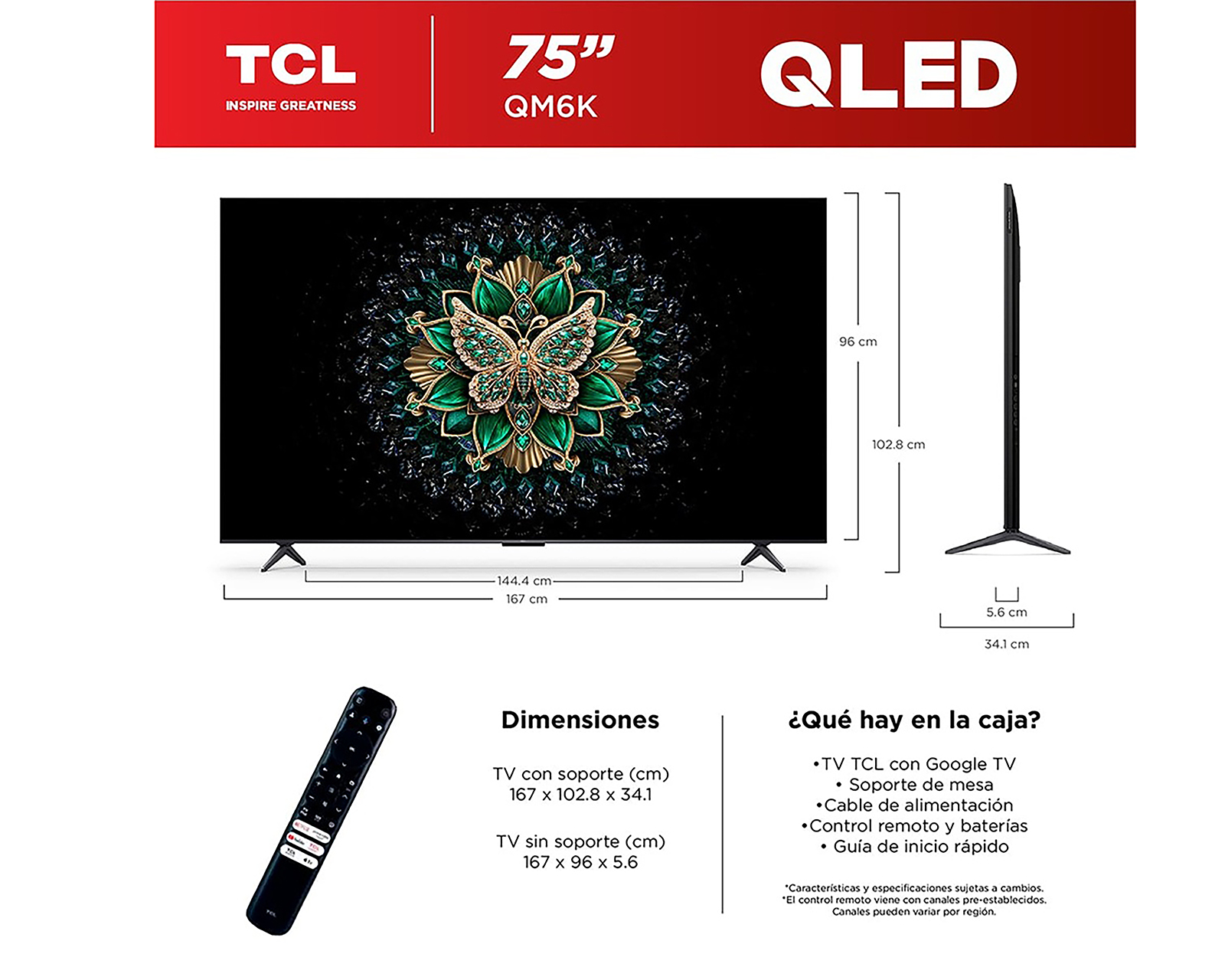 Foto 7 pulgar | Foto 6 | Pantalla Smart TV TCL Mini LED 75 Pulgadas UHD 4K 75QM6K