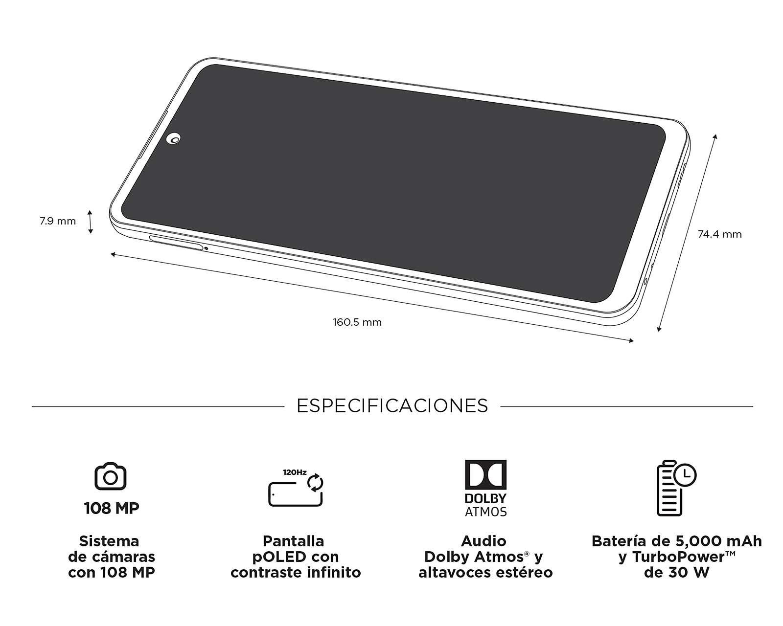 Foto 8 pulgar | Foto 8 | Celular Motorola Liberado G72 128 GB Blanco