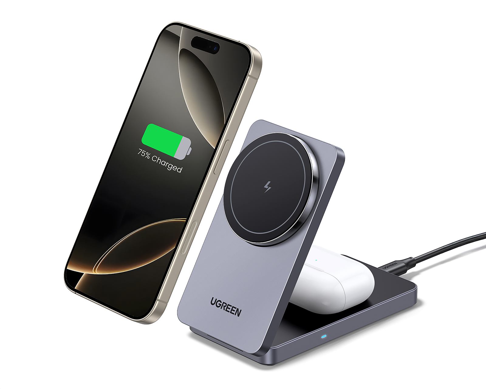 Foto 1 | Foto 1 | Cargador Inalámbrico Ugreen 20 W