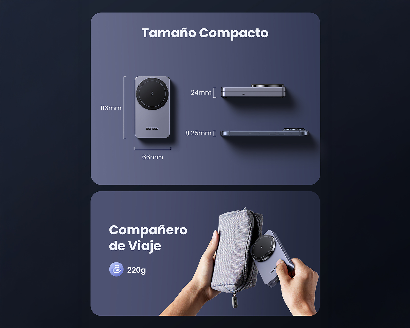 Foto 6 | Foto 6 | Cargador Inalámbrico Ugreen 20 W