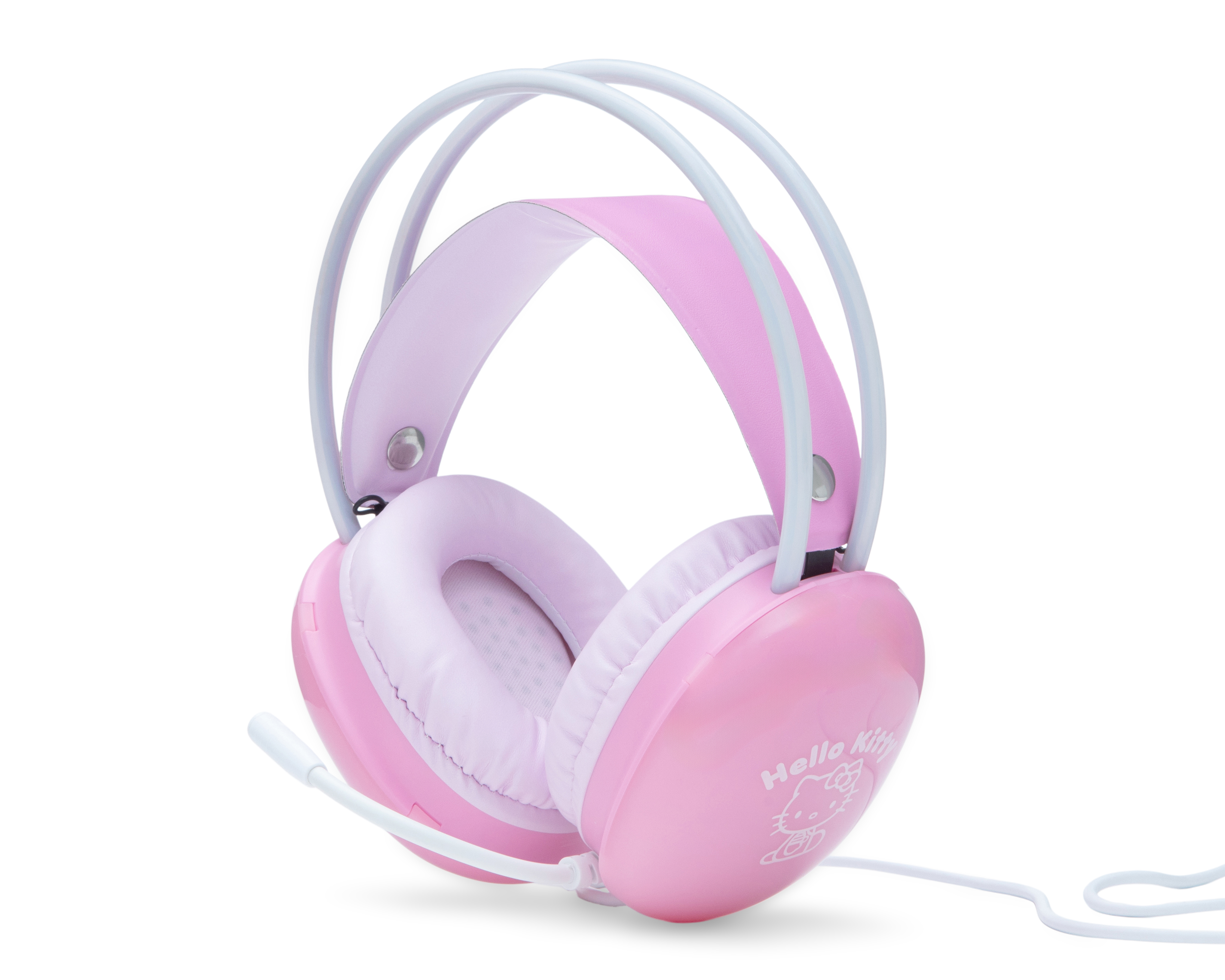 Audífonos de Diadema Alámbricos Hello Kitty con Luz Led