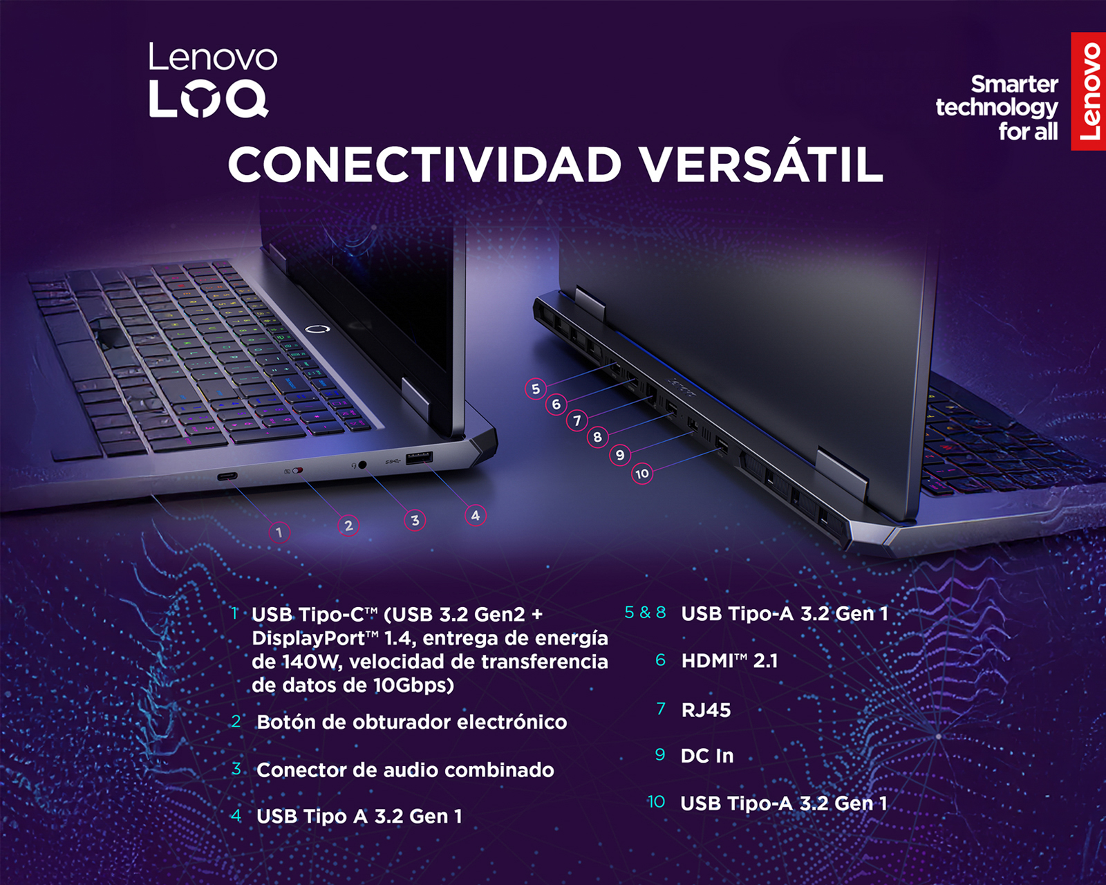 Foto 9 pulgar | Foto 7 | Laptop Gamer Lenovo LOQ 15IRX10 15.6 Pulgadas NVIDIA GeForce RTX 5050 24 GB RAM 512 GB SSD Gris
