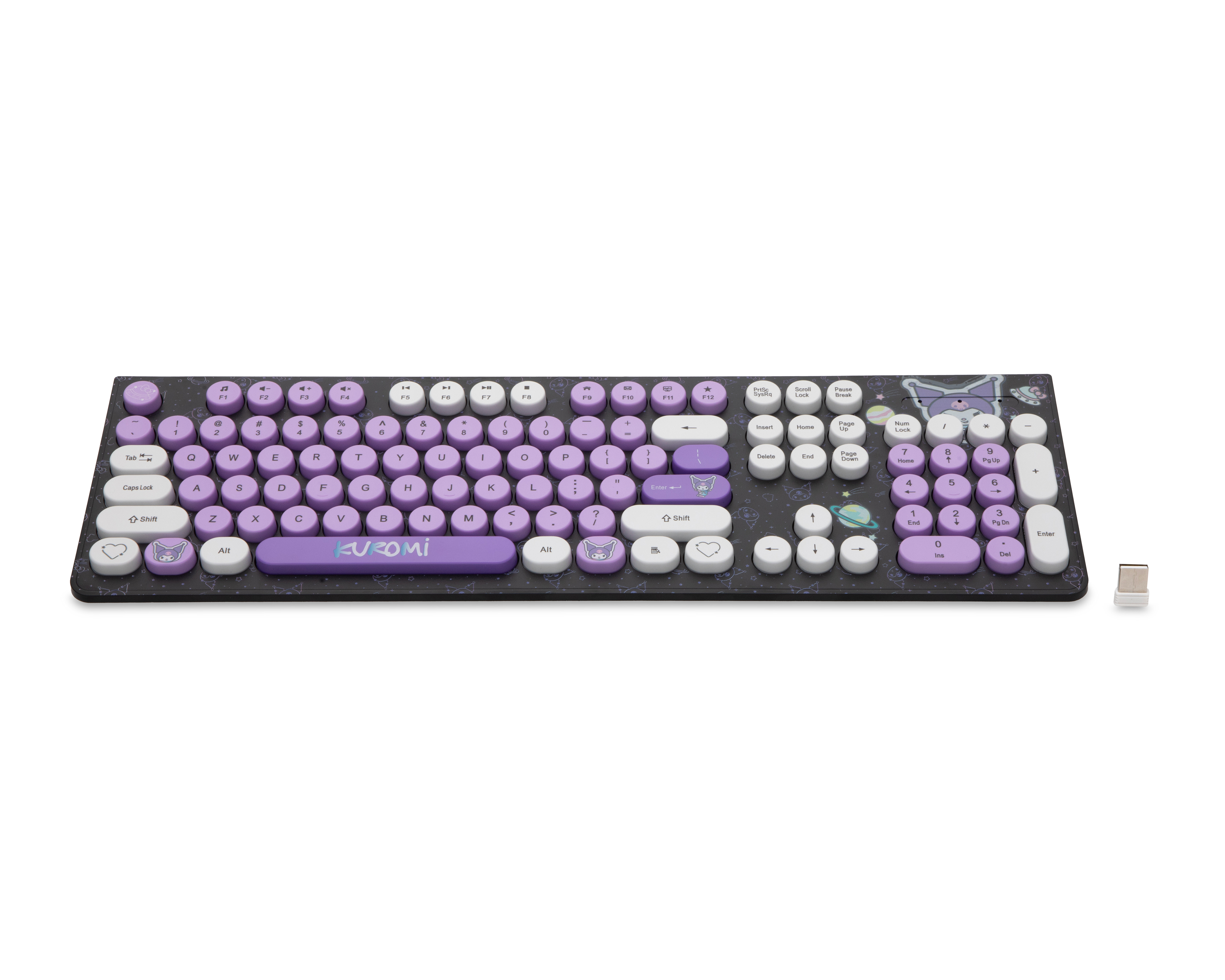 Teclado Inalámbrico Kuromi KULEDWKB-CPL