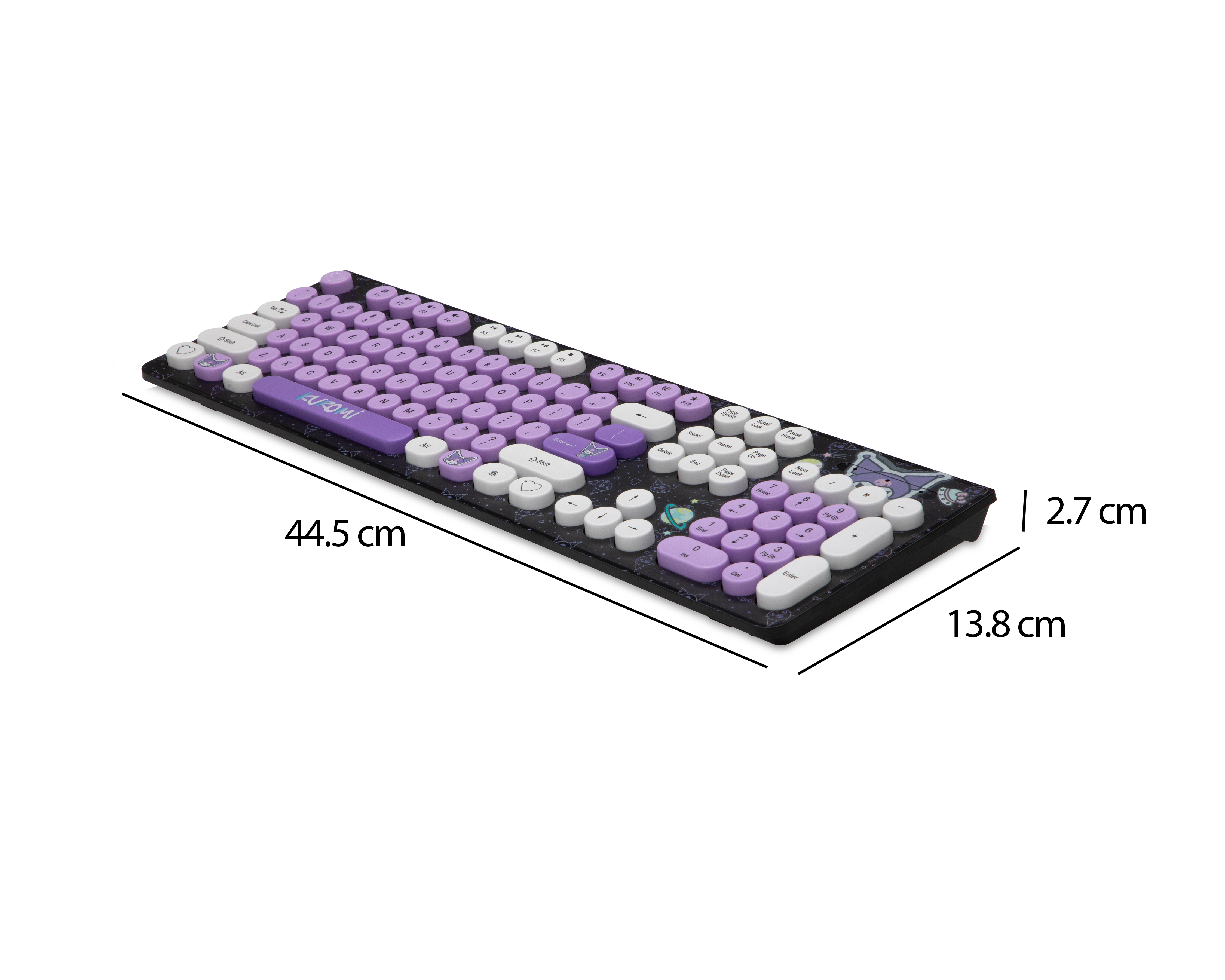 Foto 6 pulgar | Foto 5 | Teclado Inalámbrico Kuromi KULEDWKB-CPL