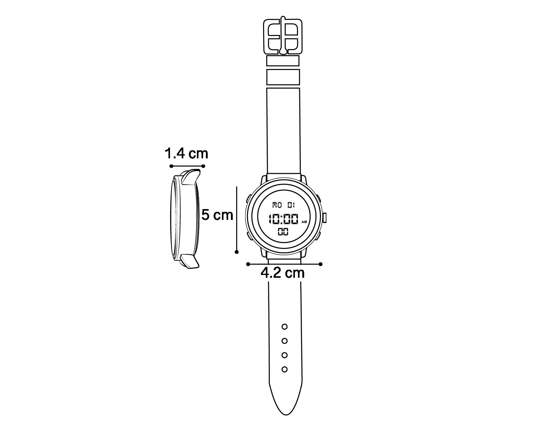 Foto 5 | Foto 6 | Smartwatch EVL Prime H1 42 mm AMOLED Negro