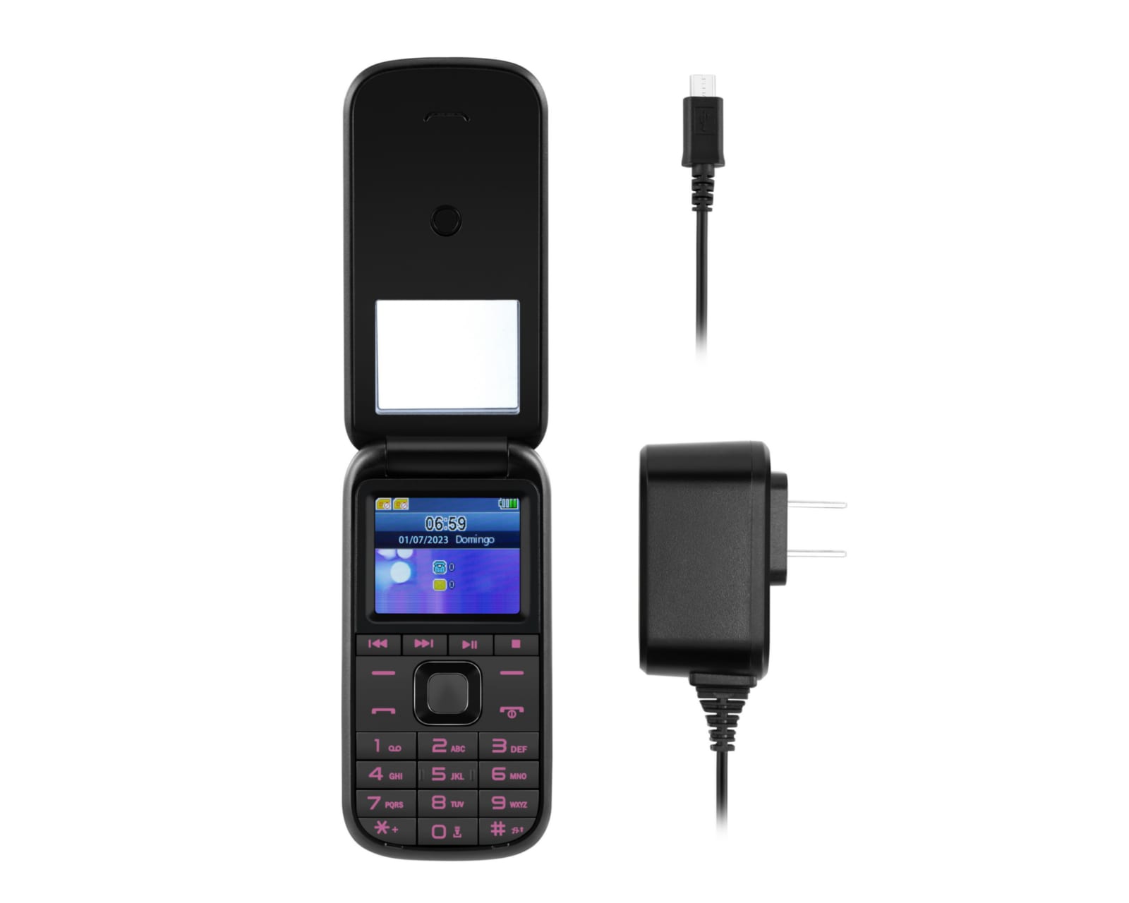 Foto 9 pulgar | Foto 8 | Celular Zuum Liberado Brix R II 128 MB Gris