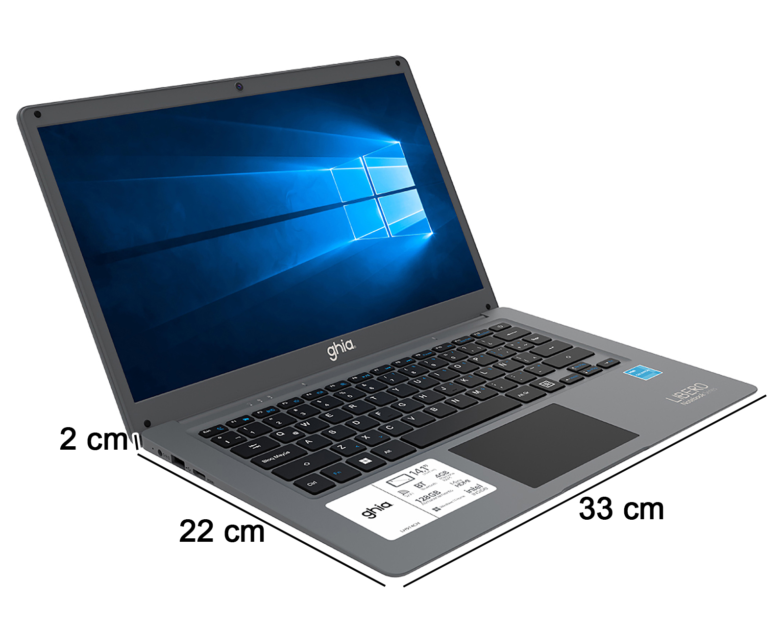 Foto 11 pulgar | Foto 10 | Notebook Ghia NotGhia-432 14 Pulgadas Windows 11 Intel Celeron 4 GB RAM 128 GB eMMC Gris