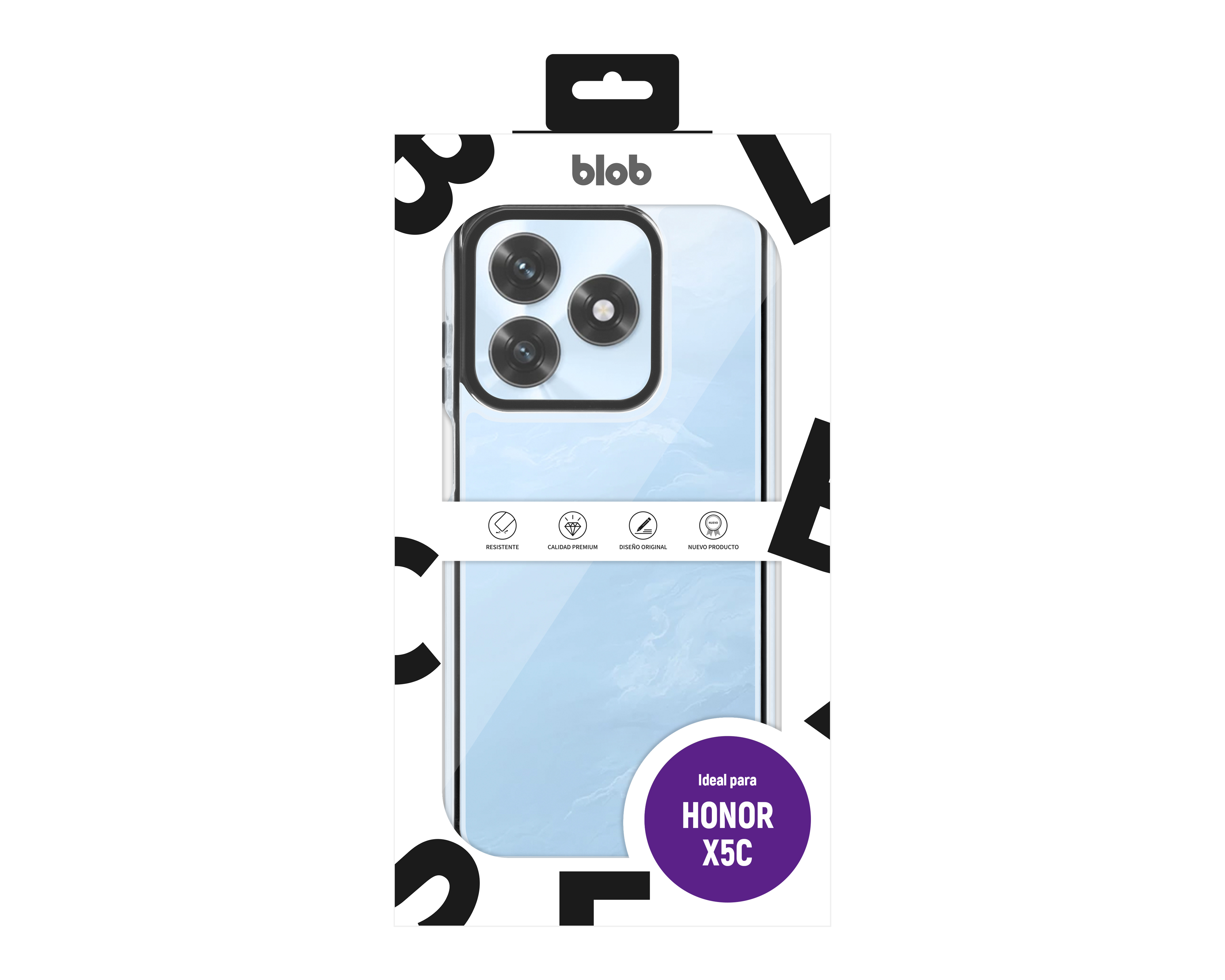 Foto 8 pulgar | Foto 7 | Funda de Termoplástico y Acrílico Blob para Honor X5C