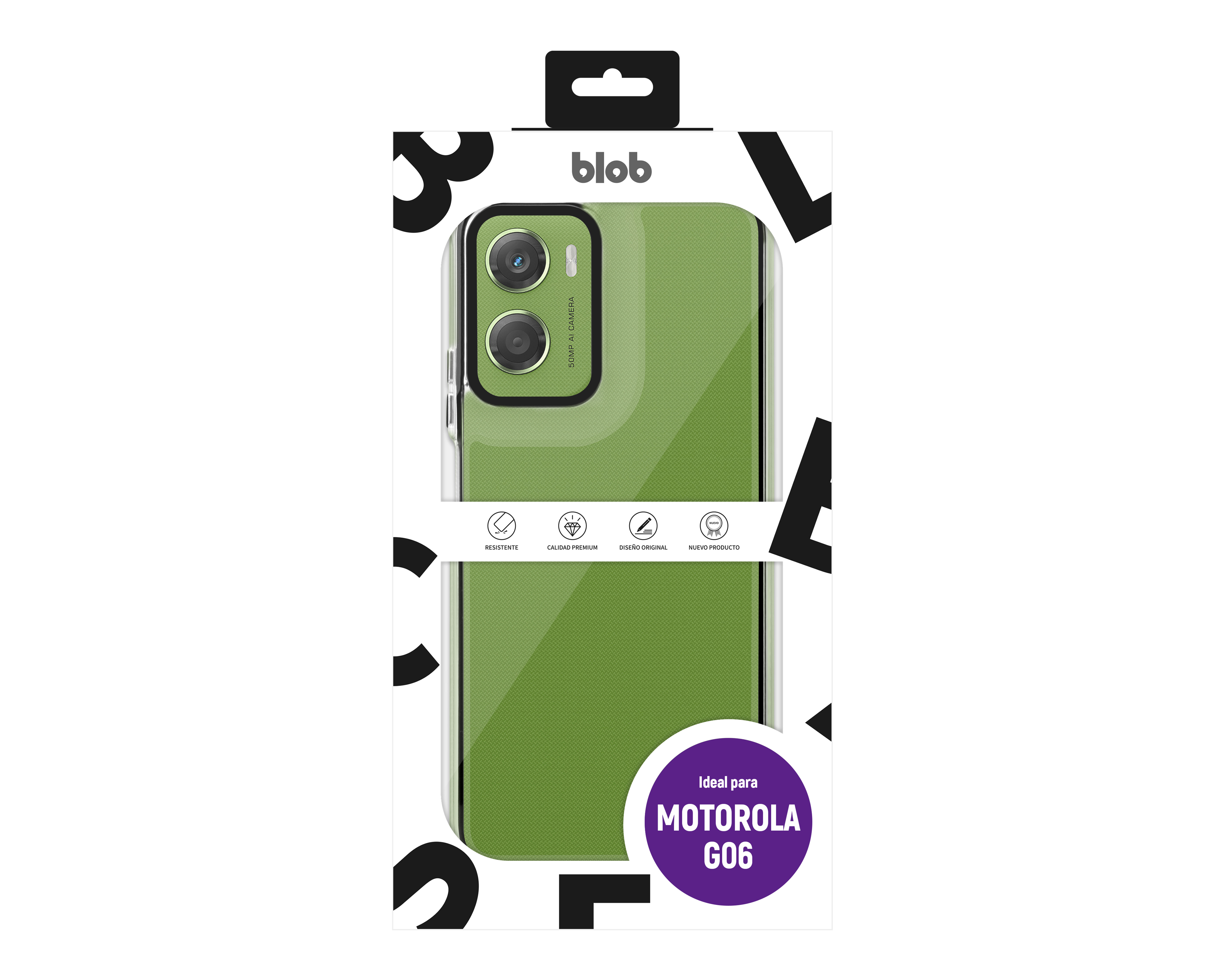 Foto 8 pulgar | Foto 7 | Funda de TPU Blob para Motorola G06