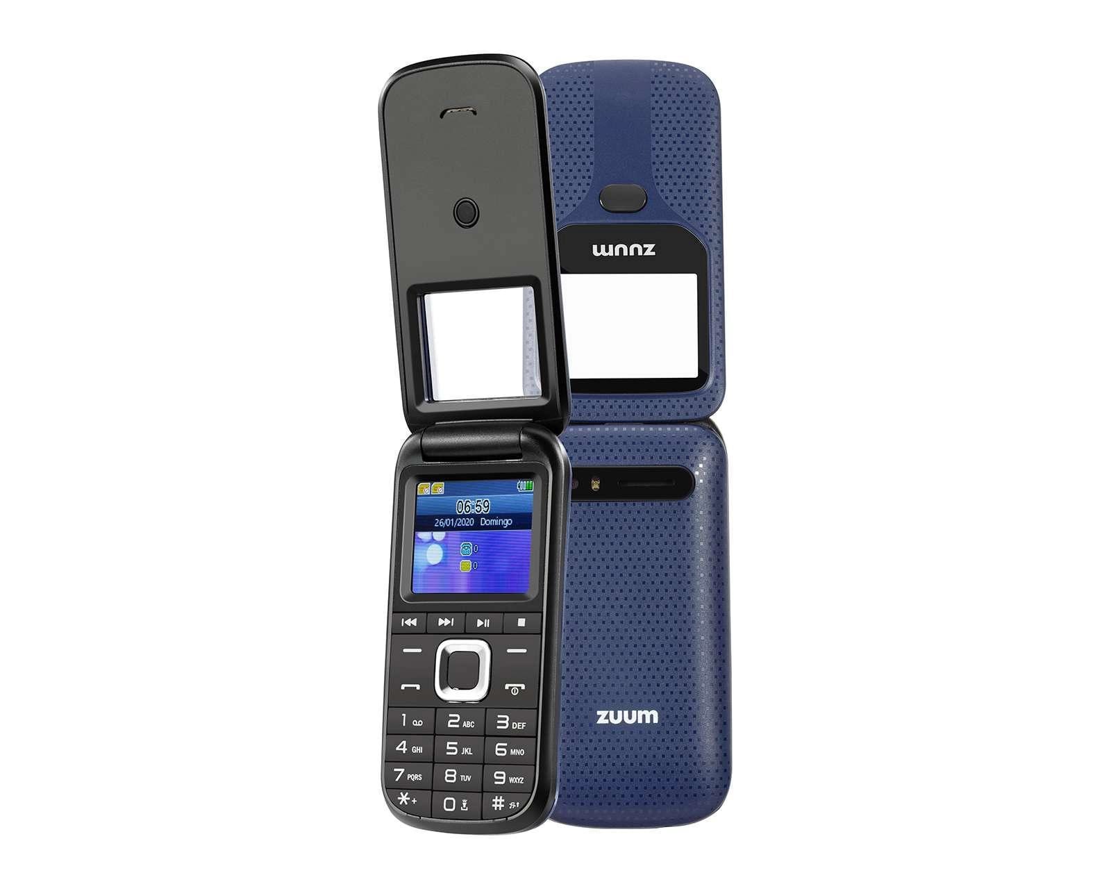 Celular Zuum Liberado Brix R ll 128 MB Azul