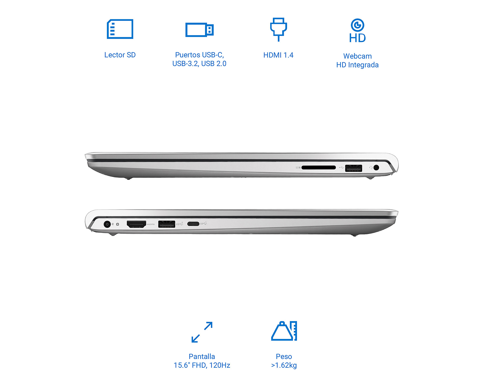 Foto 6 pulgar | Foto 5 | Laptop Dell 0Y8RM 15.6 Pulgadas Windows 11 Intel Core i7 16 GB RAM 512 GB SSD Plateada