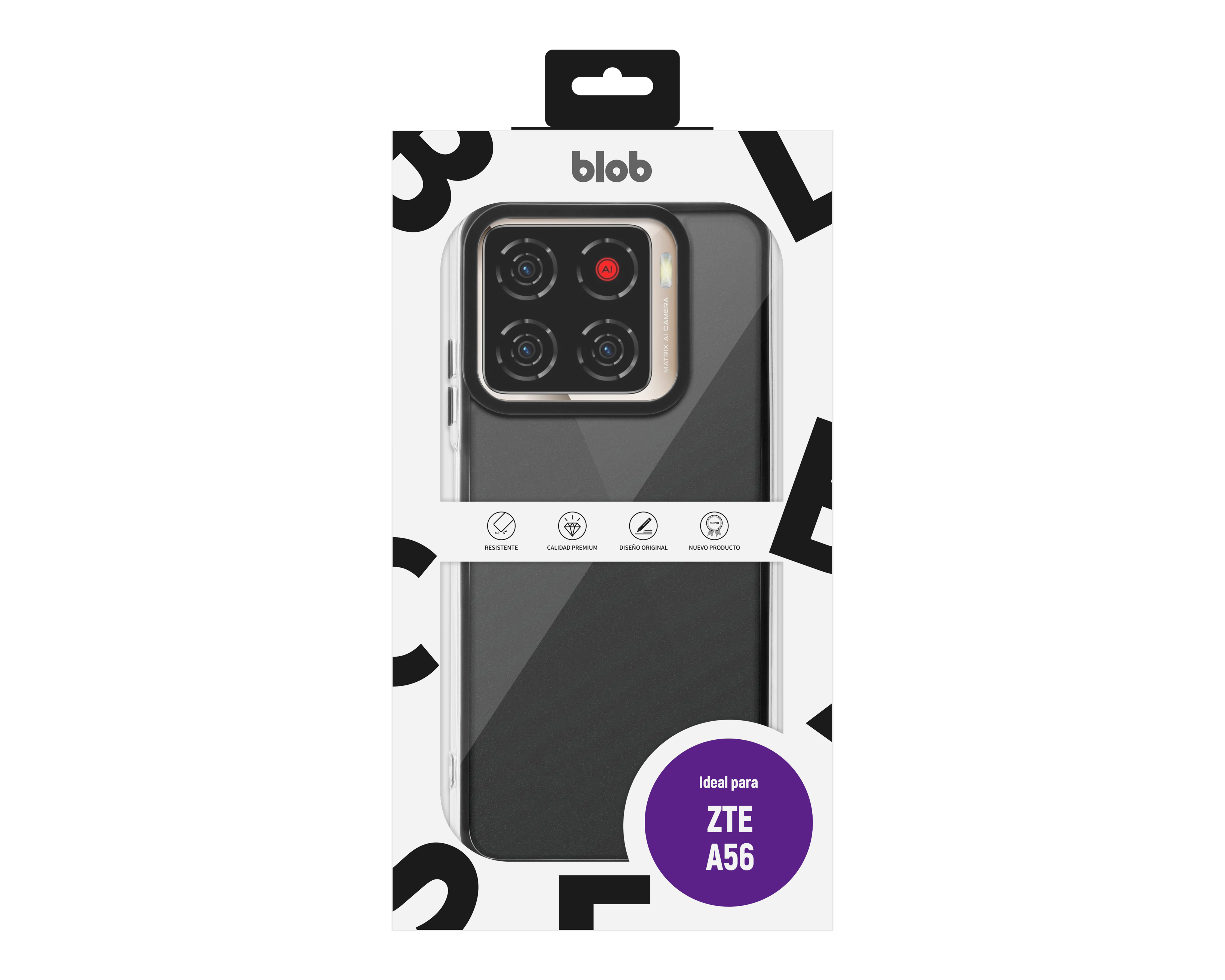 Foto 7 | Foto 7 | Funda de TPU Blob para ZTE A56