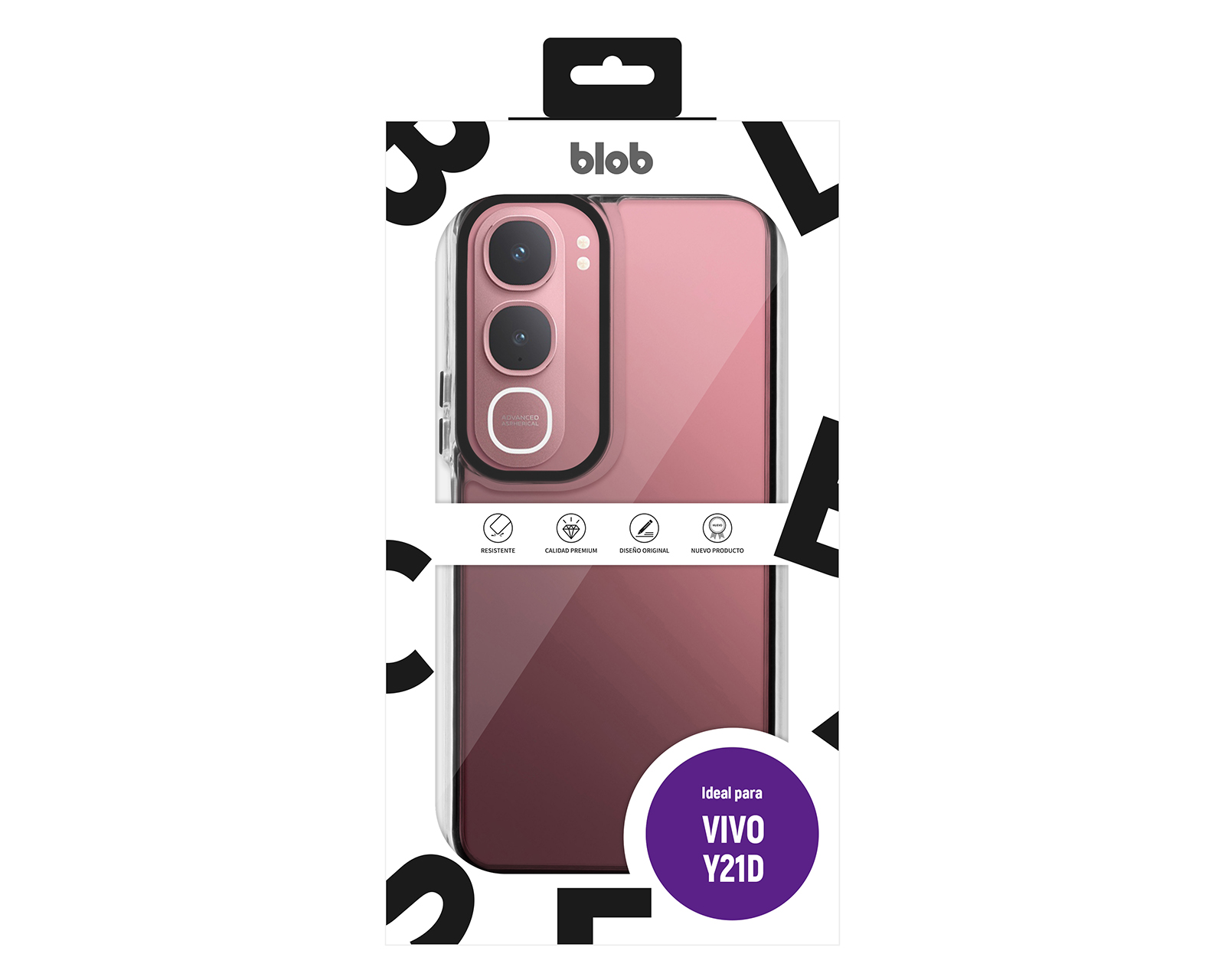 Foto 7 | Foto 7 | Funda de TPU Blob para vivo Y21D