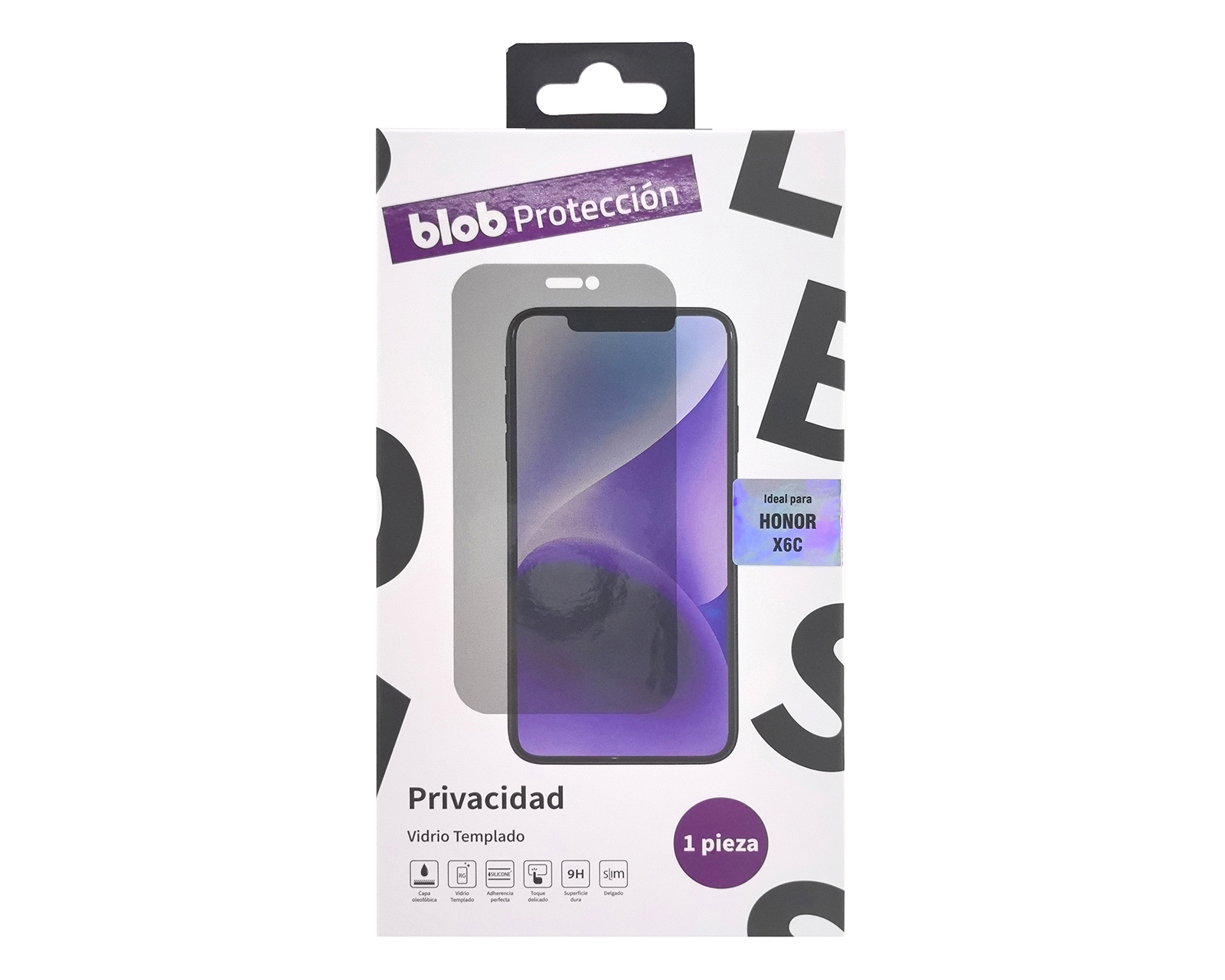 Protector de Pantalla de Vidrio Templado Blob para Honor X6C
