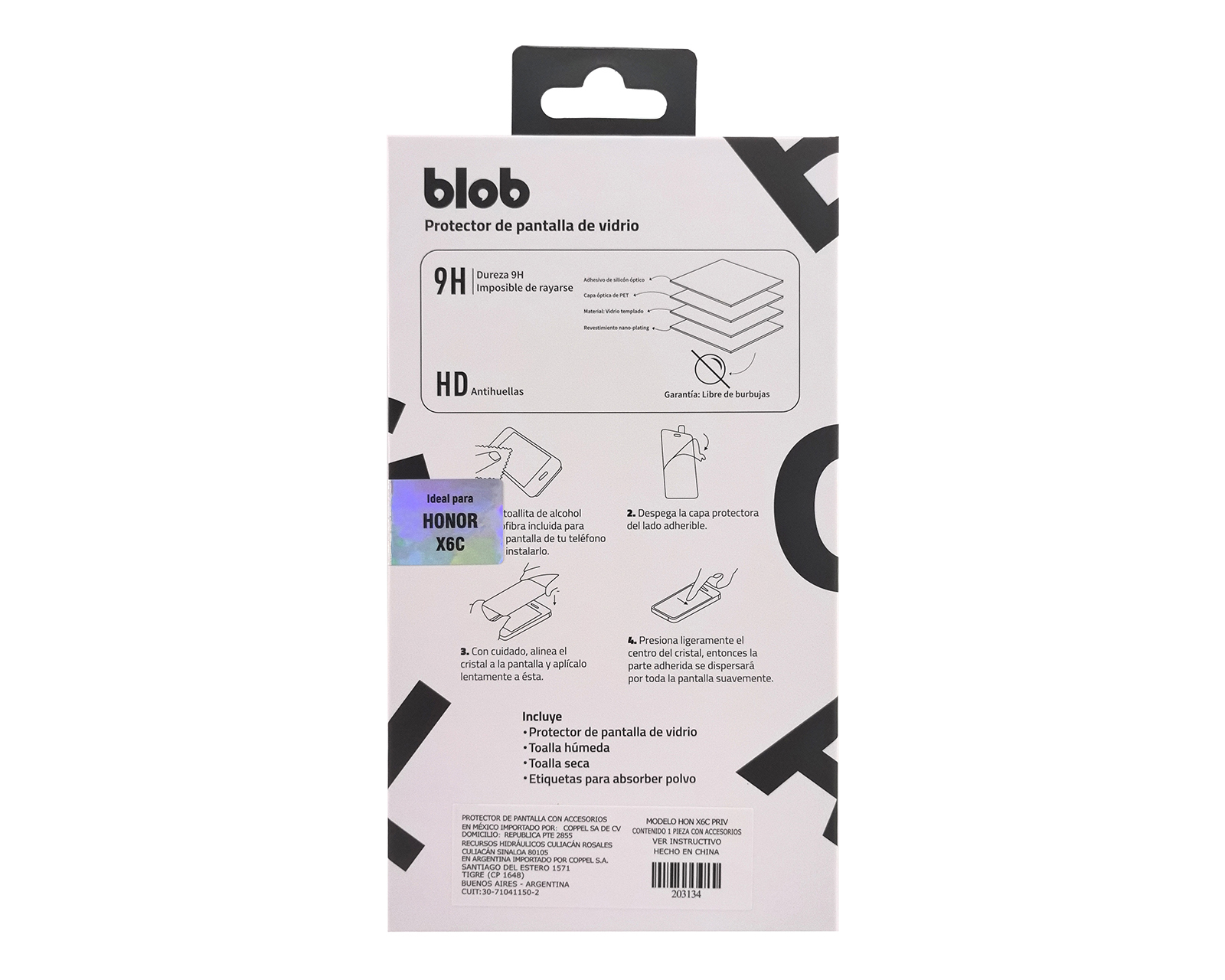 Foto 2 | Foto 2 | Protector de Pantalla de Vidrio Templado Blob para Honor X6C