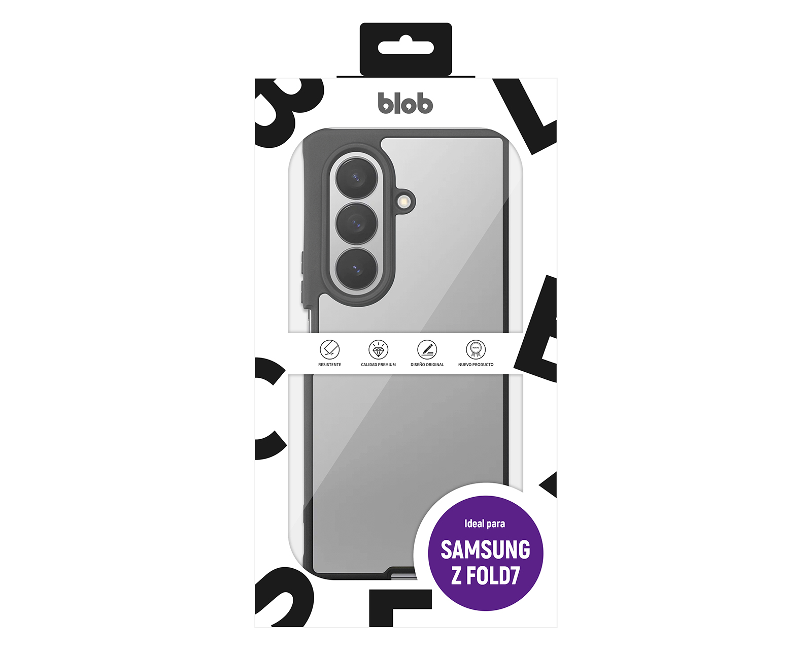 Foto 9 pulgar | Foto 8 | Funda de TPU Blob para Samsung Z Fold 7