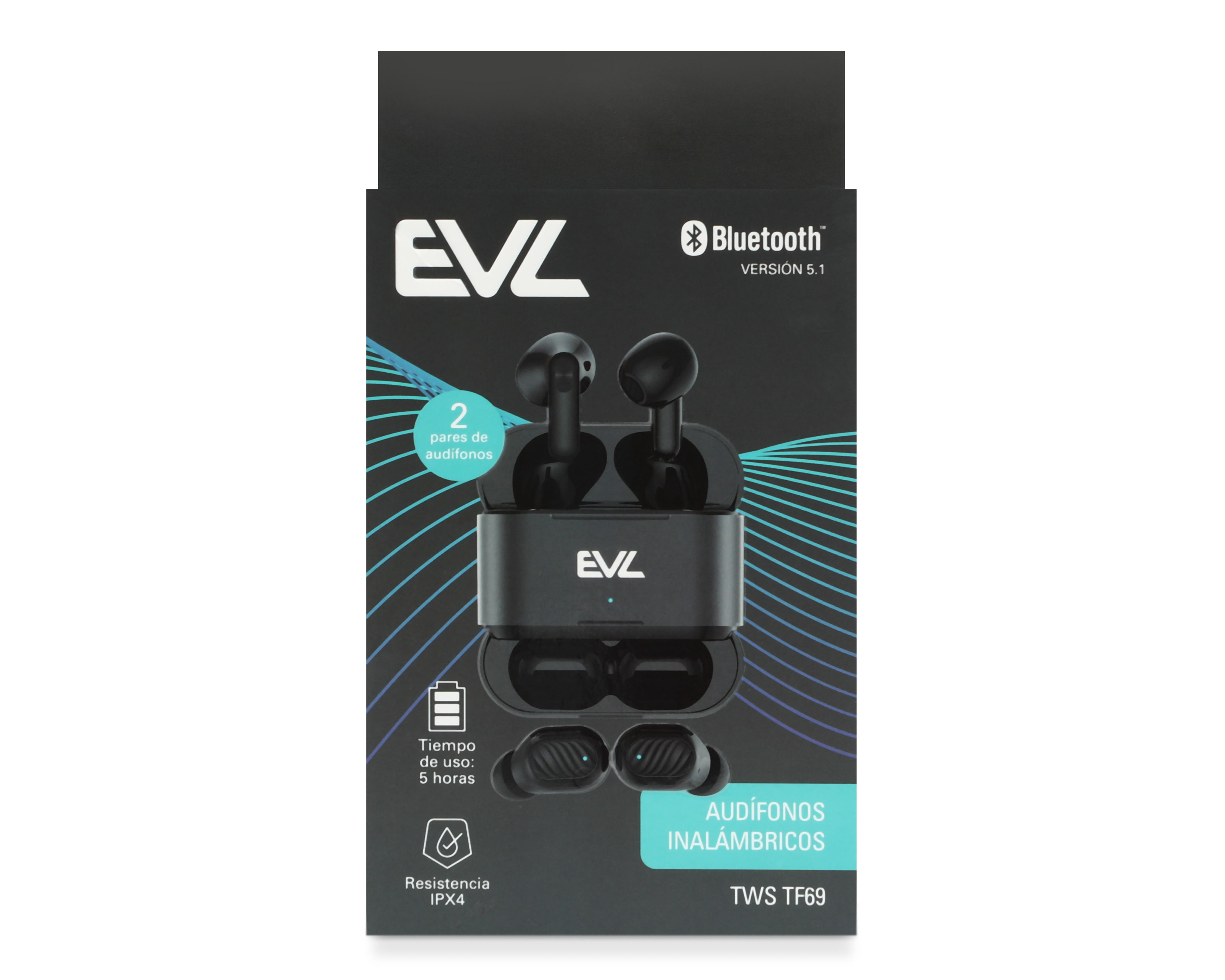 Foto 6 | Foto 6 | Audífonos True Wireless EVL Resistencia IPX4